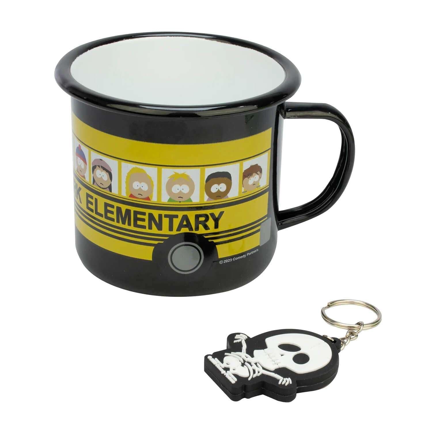 Blue Sky StudiosBlue Sky Studios South Park Character Enamel Mug and Keyring with Presentation Box - Kenny Killed Skeleton Keychain