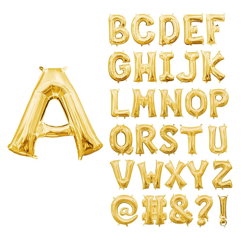 amscan 16" GOLD FOIL LETTER E Balloon