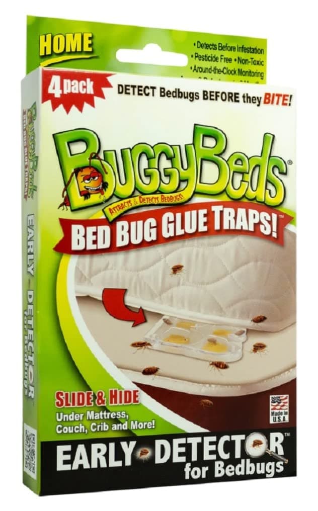 BuggyBeds Bed Bug Glue Traps, 4 Counts