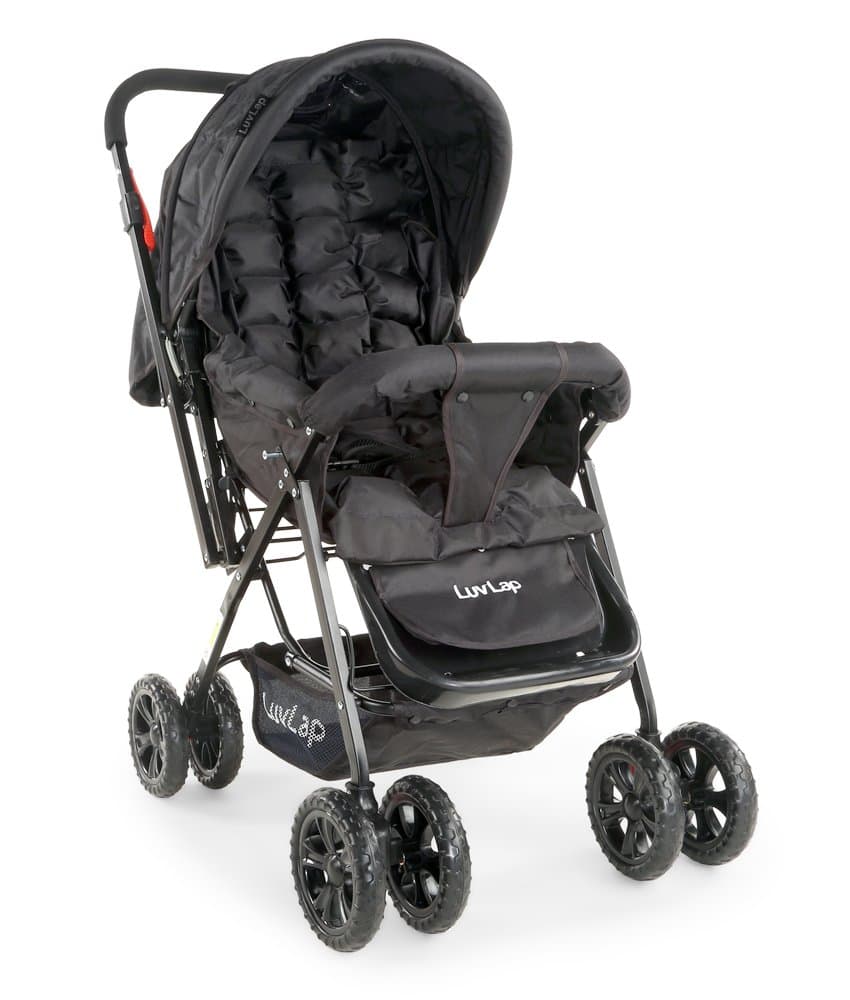 LuvLap Blossom Baby Stroller - Black