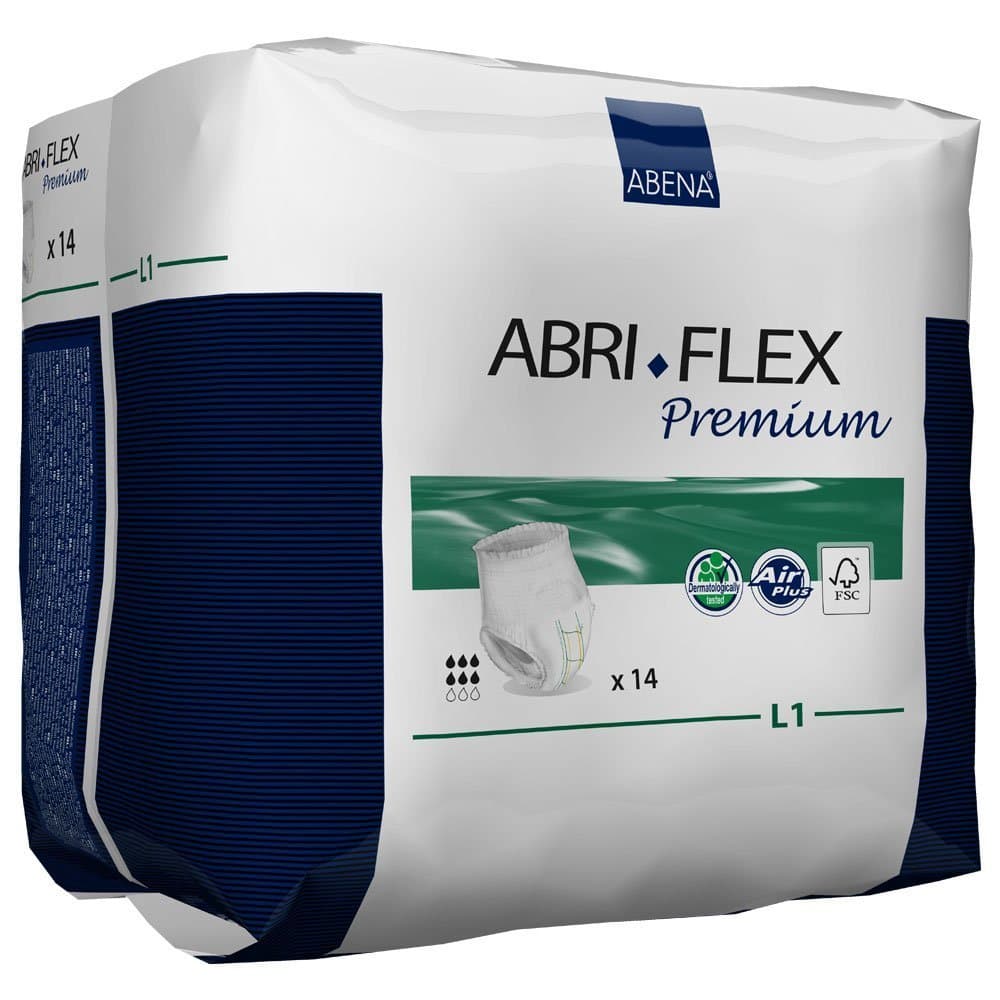 Abri-Flex Premium Protective Underwear, Level 1, (Extra Small To XX-Large Sizes) Large, 14 Count