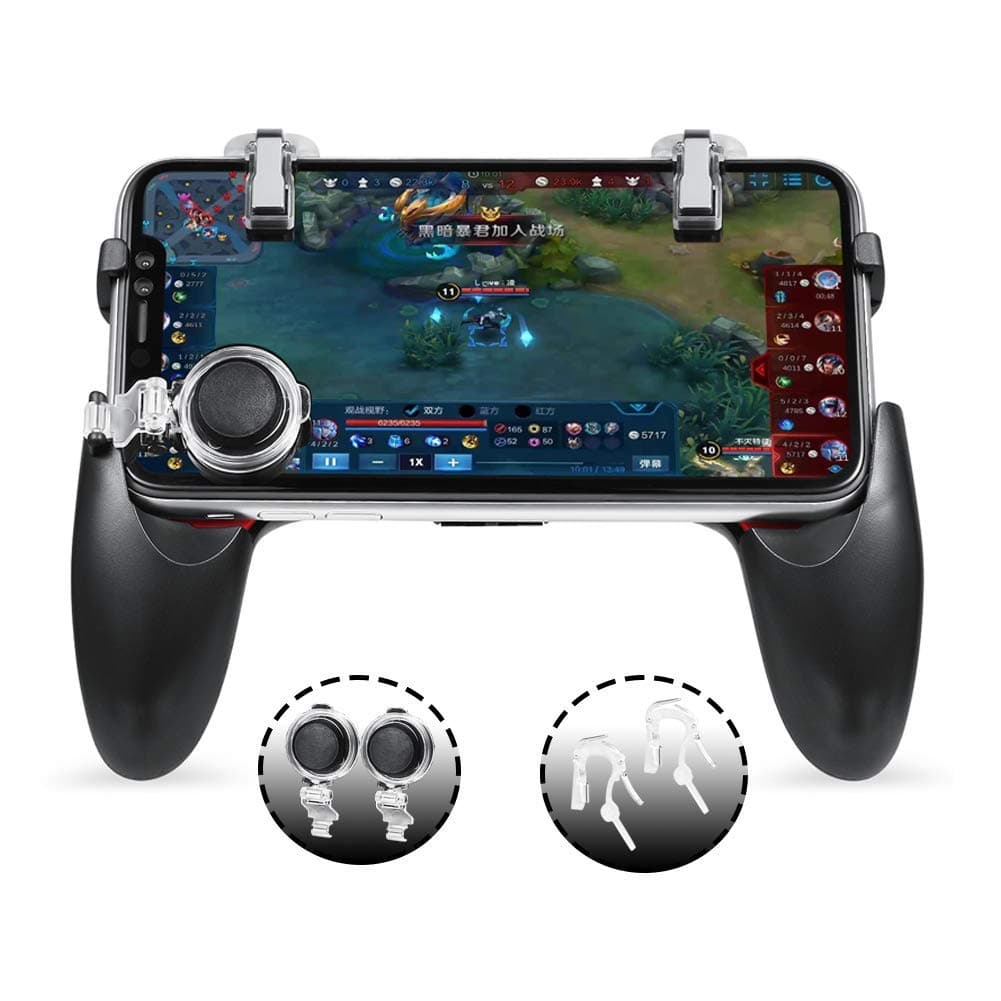 Mobile Game Controller Controller Android/iOS Game Controller for a Variety of Shooting and Walking Mobile Game Control, 5-in-1 Packaging [Upgrade Version]