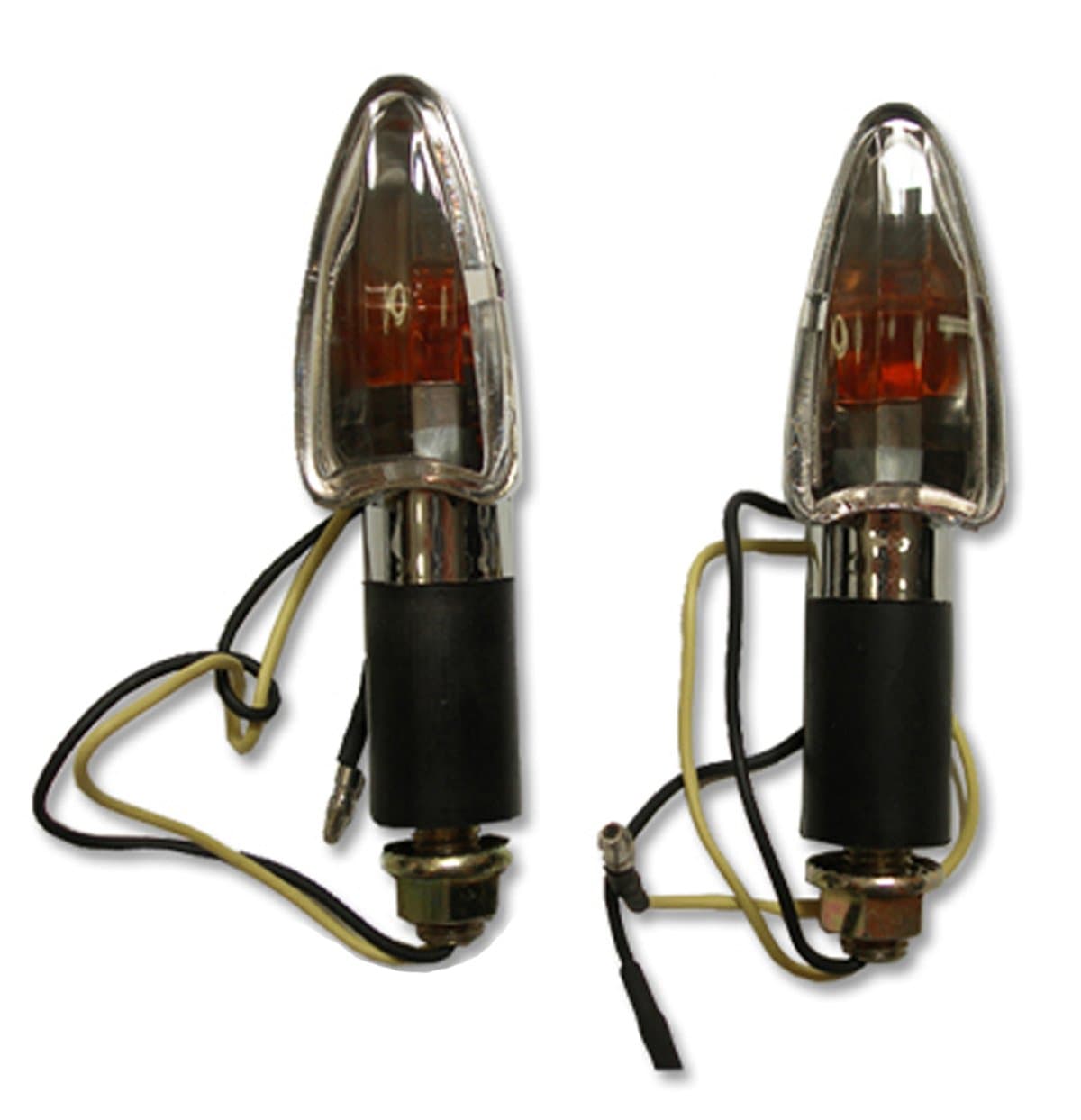 Chrome Arrow Motorcycle Turn Signals Indicator Blinker Lights Pair (2 lights) for Suzuki Boulevard C90, M109, S83