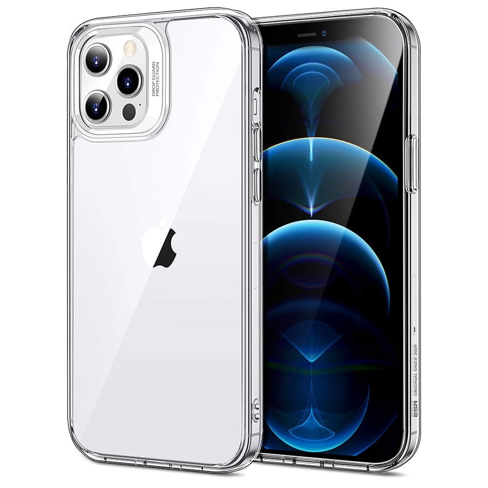 RAEGR Back Cover for iPhone 12 Pro Max 5G (6.7-inch) (2020) (TPU (Thermoplastic Polyurethane) + PC (Polycarbonate) |Transparent |Solid )