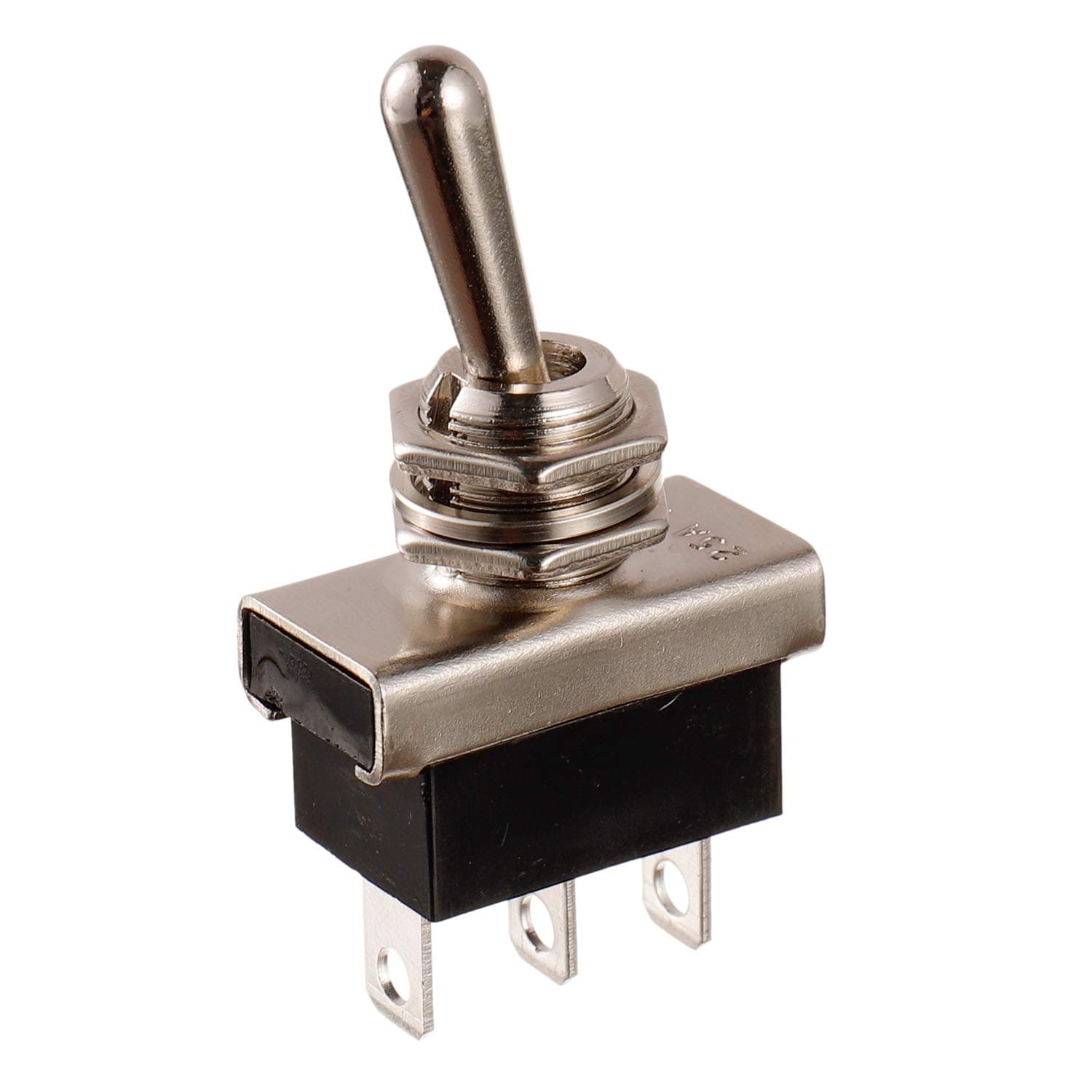 Sponsored Ad – BOJACK KN3(D)-102 Toggle Switch SPDT ON-ON 3 Terminal pin 12 VDC 25 A with Waterproof Cap(Pack of 2 Pcs)