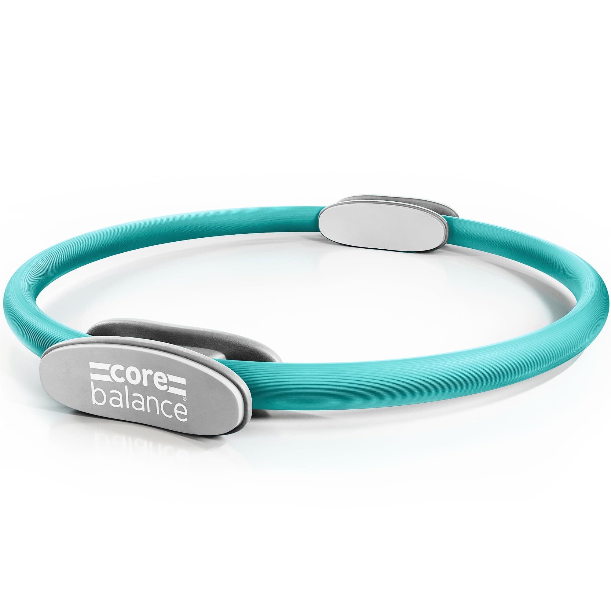 Core Balance Pilates Resistance Ring, Dual Grip Magic Exercise Circle, Double Handle Thigh Arm Toner, Physical Therapy Tool, 15 Inch