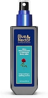 Blue Nectar Body Mist for Women and Men. Long Lasting Uplifting Body Spray with Himalayan Rose and Cardamom (100ml)