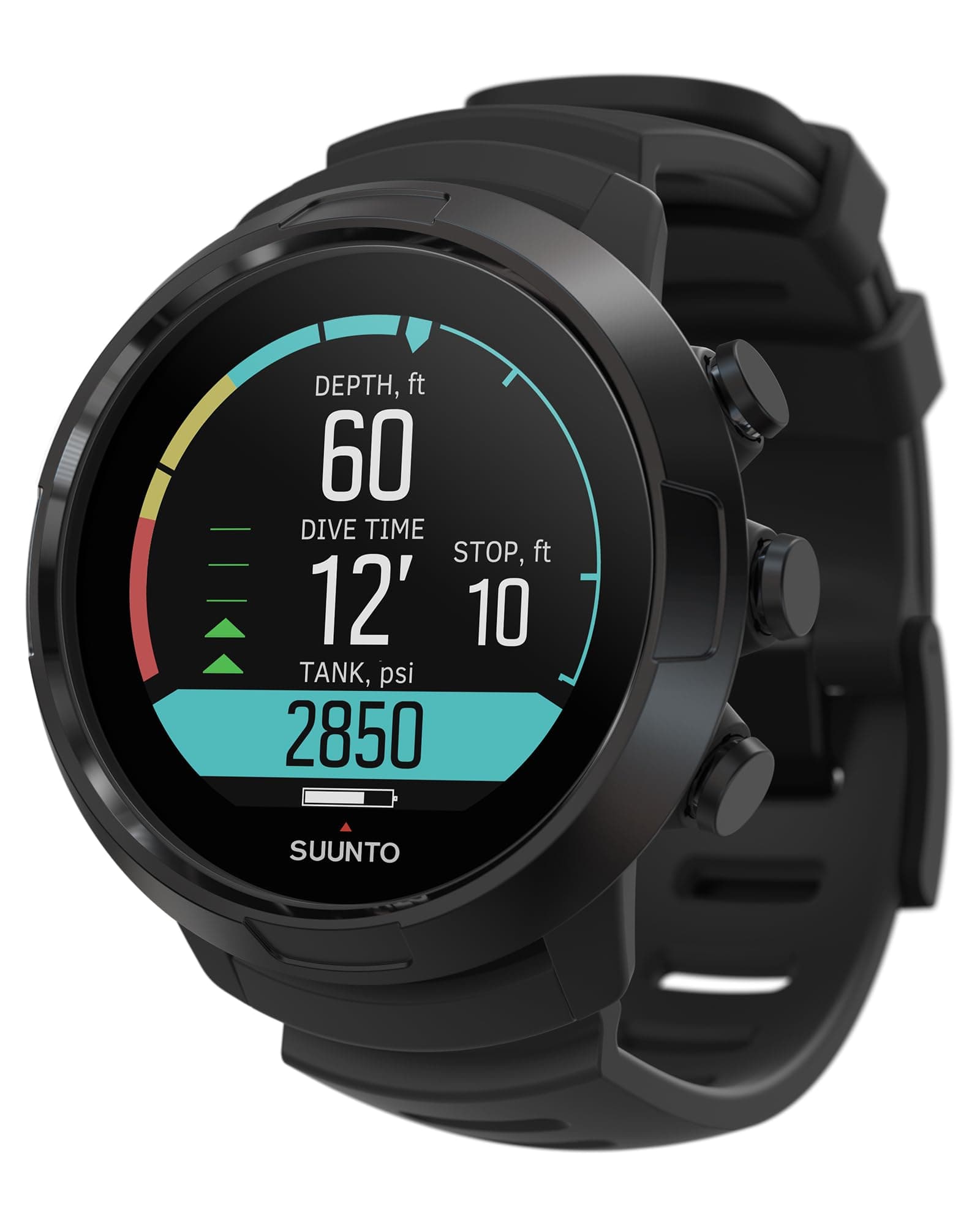 Suunto D5 All Black Dive Computerwith Color Screen and Exchangeable Straps