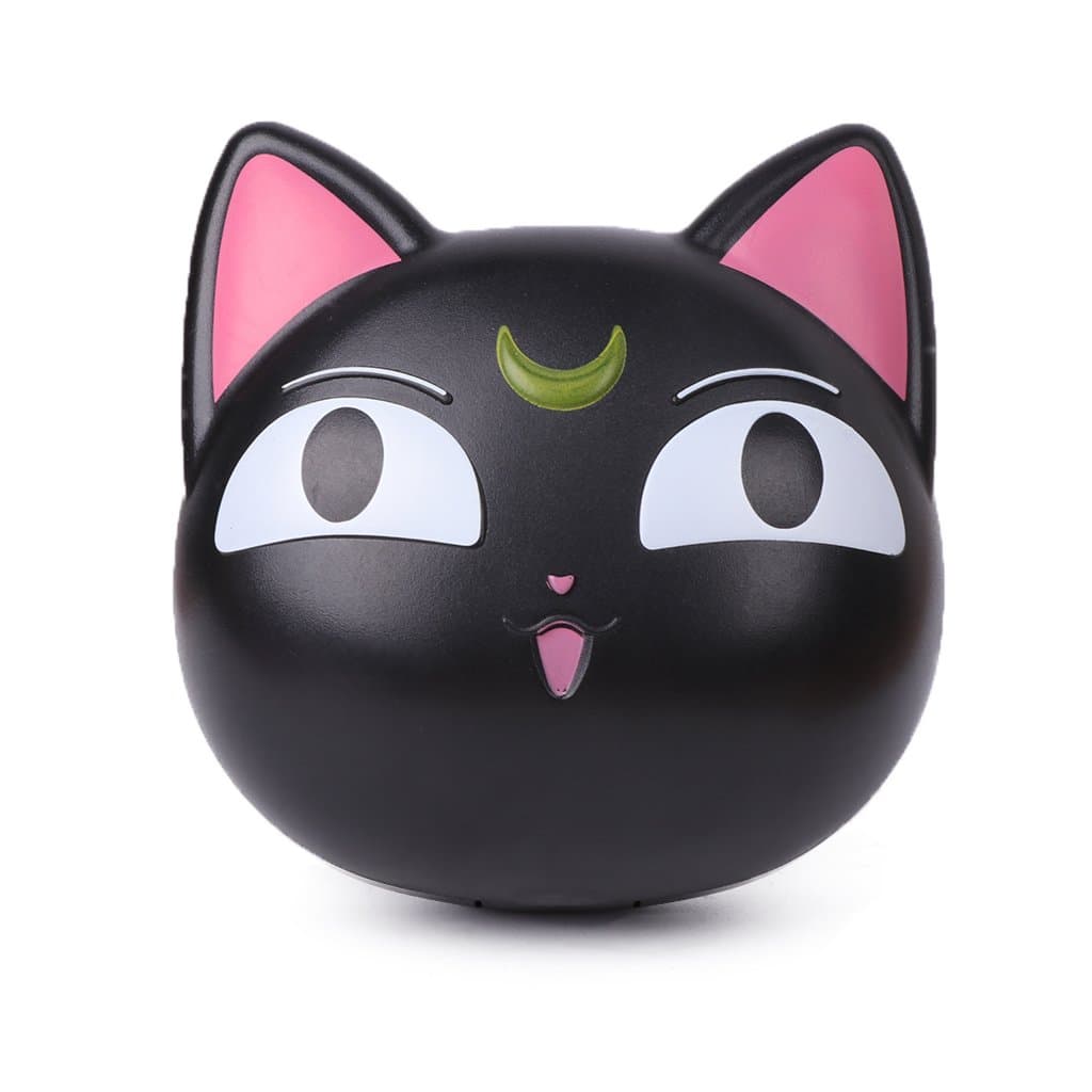 Fxikun Cute Cat Shaped Contact Lens Case Mini Box Container Contact Lens Holder (Black)