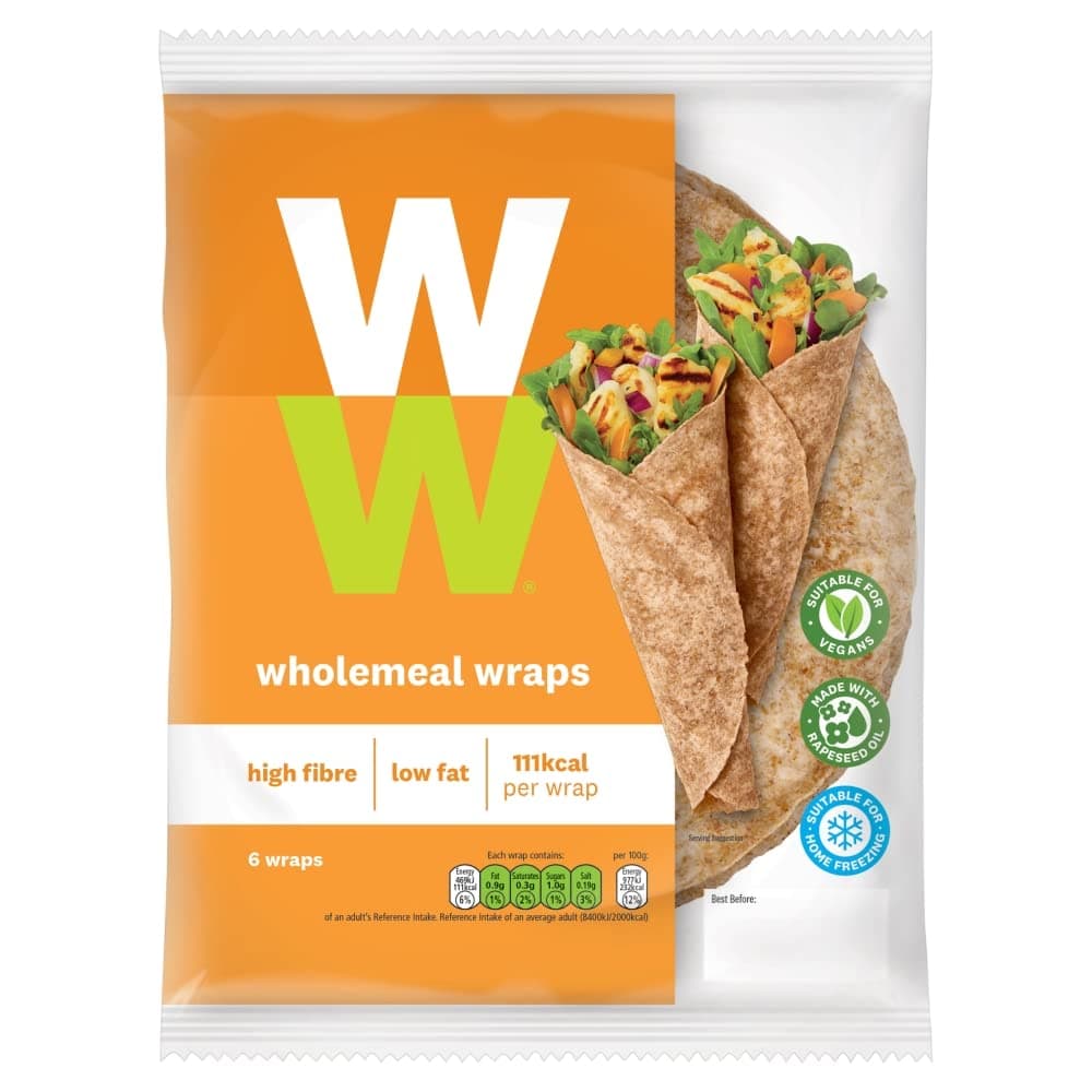 Weight Watchers Wholemeal Wraps (6 Per Pack)