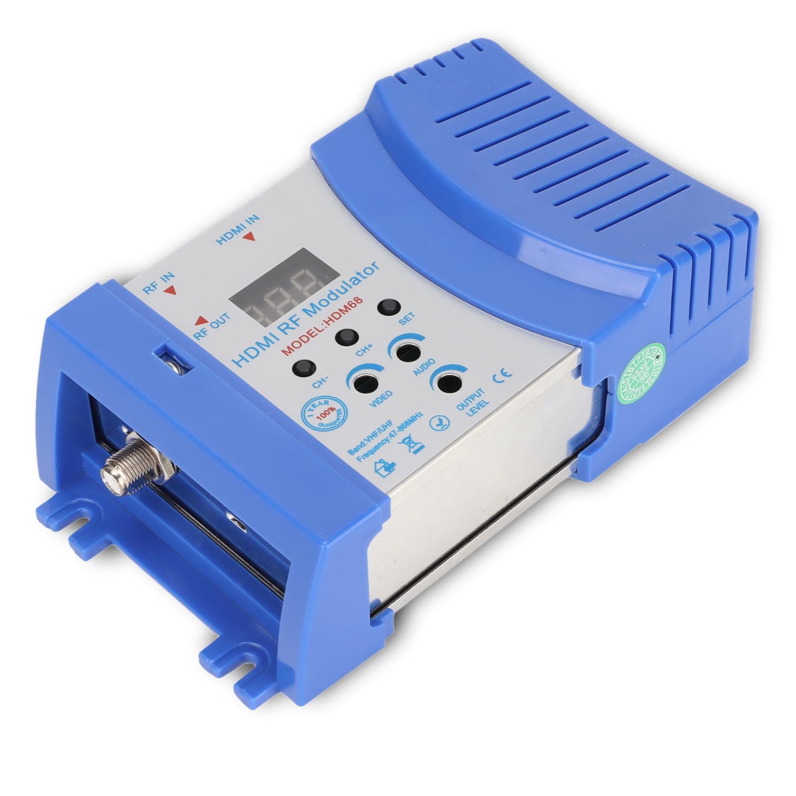 Dpofirs VHF/UHF Modulator- to RF Converter Modulator-PAL/NTSC TV Format Output- to RF Modulator for Home TV(#1)