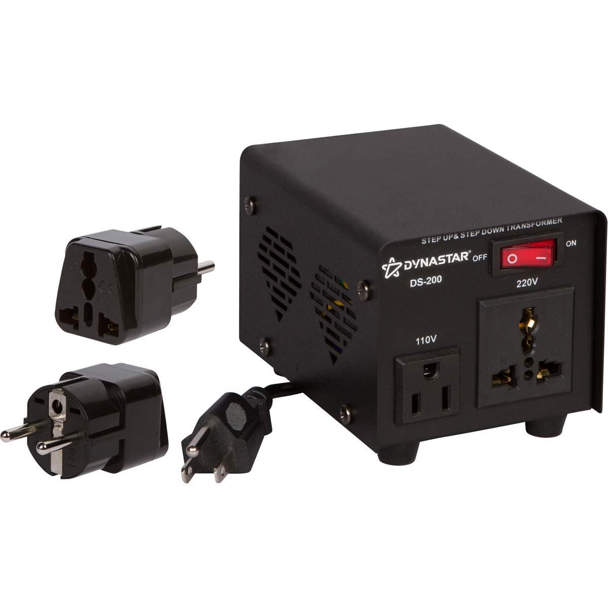 Dynastar Step Up & Step Down Voltage Converter and Transformer, 110-220 to 220-240 Volts; Heavy Duty, Extra Durable Lifetime Coil, 5-Year-Warranty, 200 Watts