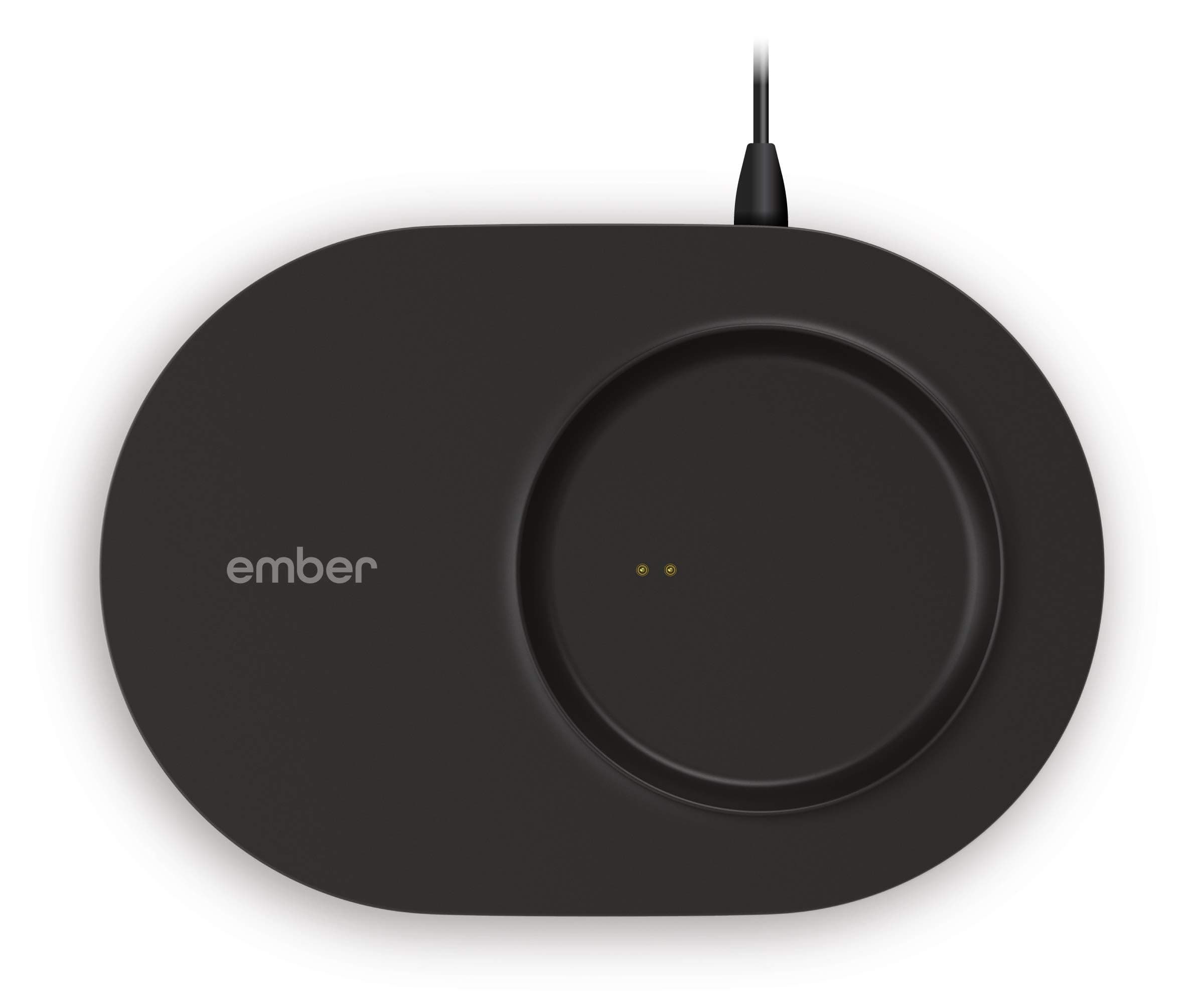 NEW Ember Temperature Control Smart Travel Mug 2 Charging Coaster, Black - Improved Design