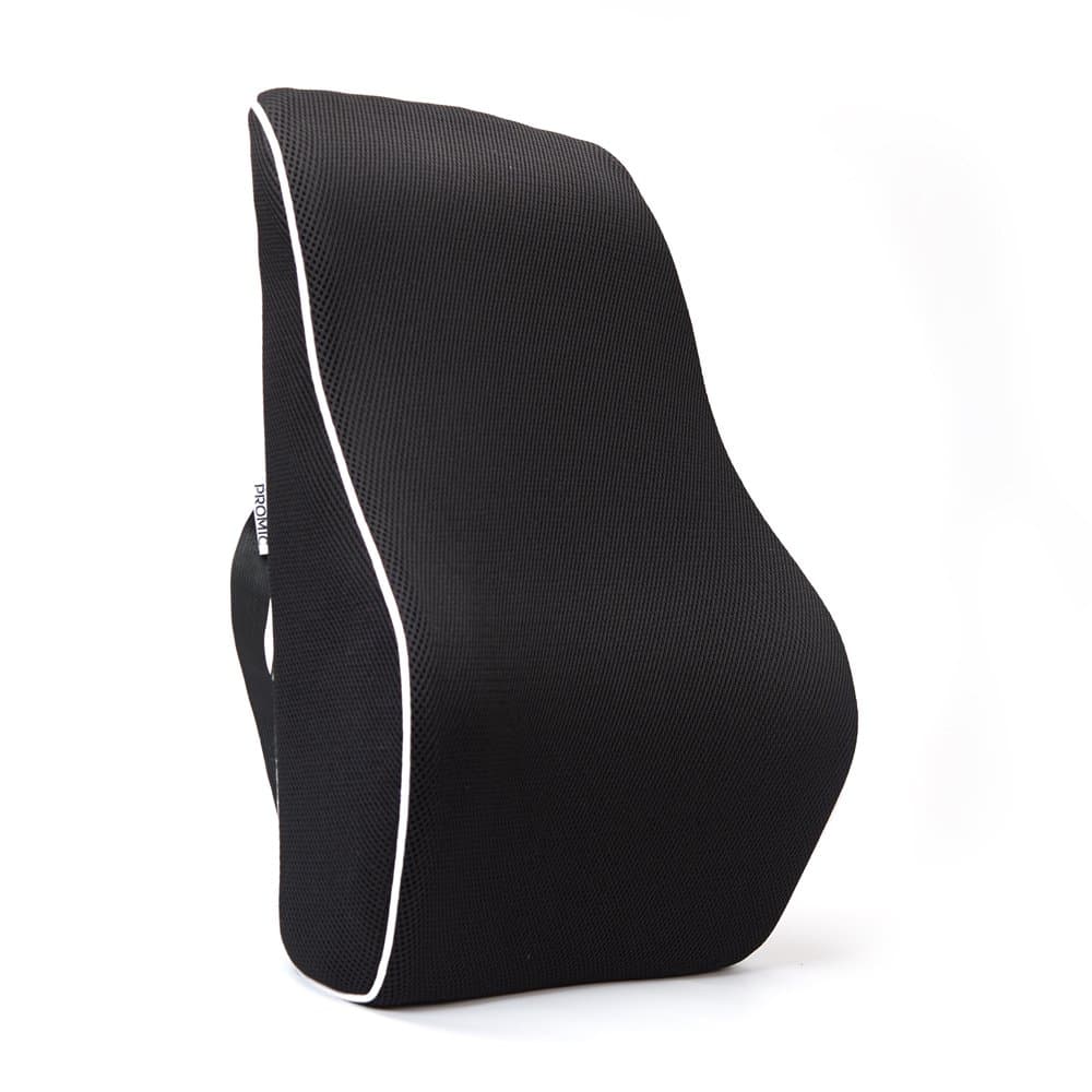 EPMIC Orthopedic Back Cushion, Memory Foam Lower Back Support Pad with Mesh Cover, Portable Ergonomic Lumbar Support Maternity Pillow, Reduce Back Ache and Improve Posture, for Travel, Office and Car