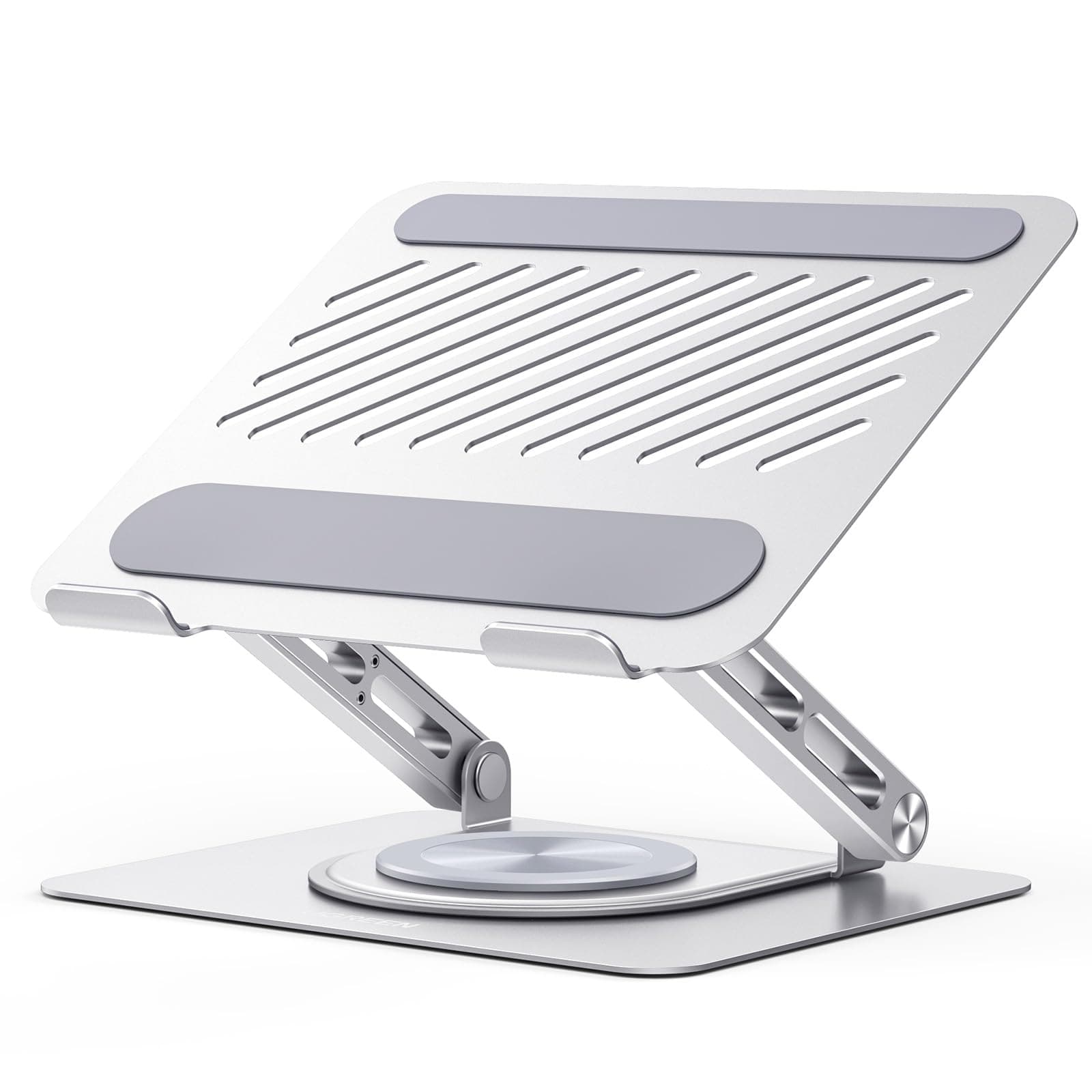 UGREEN Laptop Stand, 360 Degree Rotation, PC Stand, Load Capacity 11.0 lbs (5 kg), Tablet Stand, Ergonomic Design, Improves Posture, Foldable, Stability, Increased Efficiency, High Heat Dissipation,
