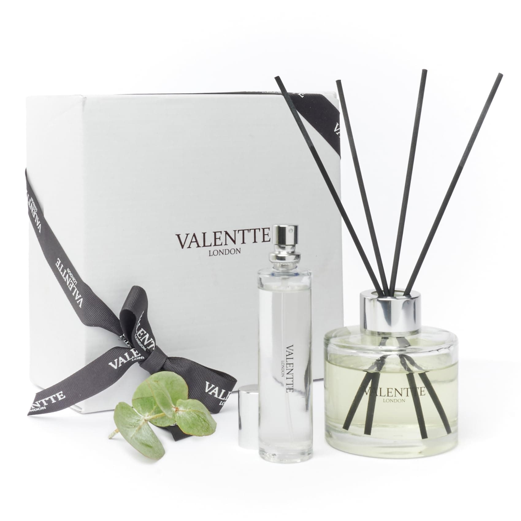 – Valentte Luxury Scented Reed Diffuser & Room Mist Gift Set, Essential Oil Aroma for Home, Long Lasting Fragrance, Made in the UK (Pure Lavender 100ml & 30ml) – Gift for Her