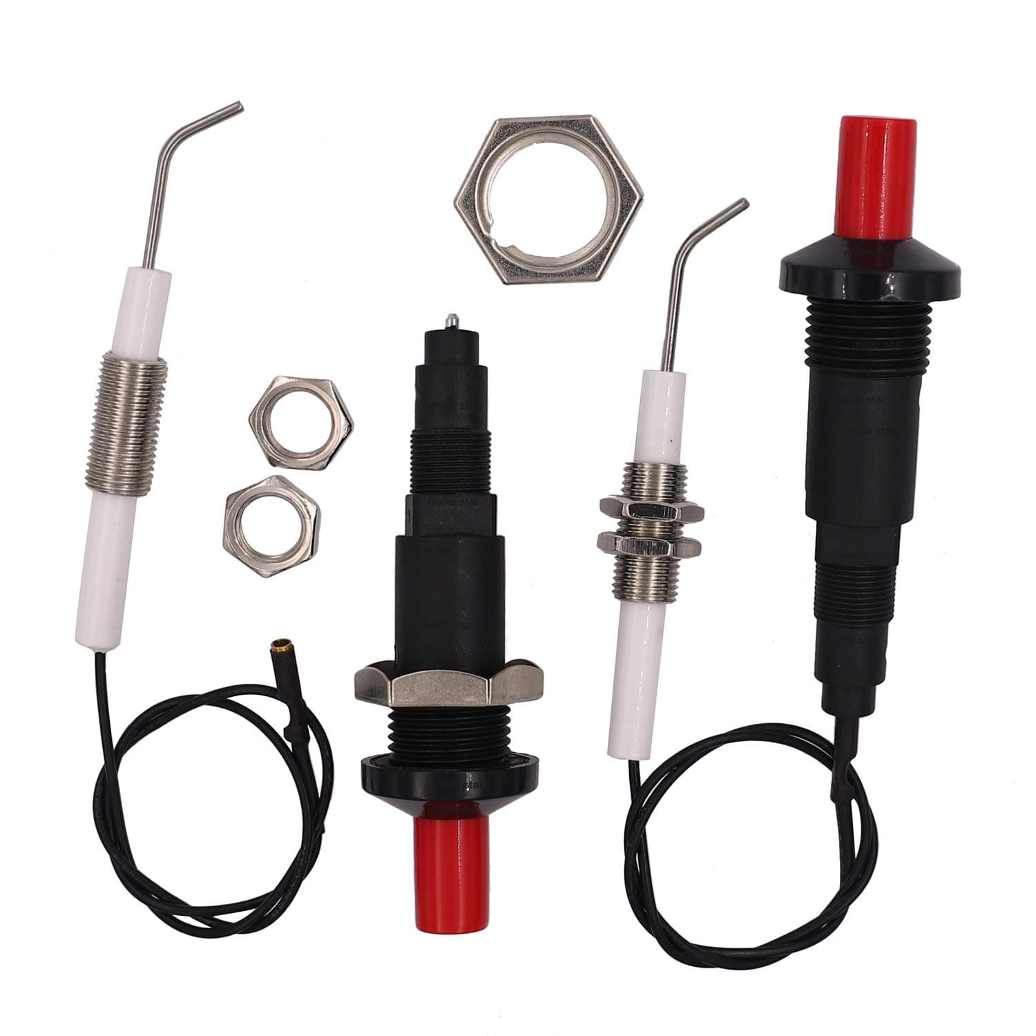 Push Button Piezo Igniter with Threaded Universal Ceramic Electrode Ignition