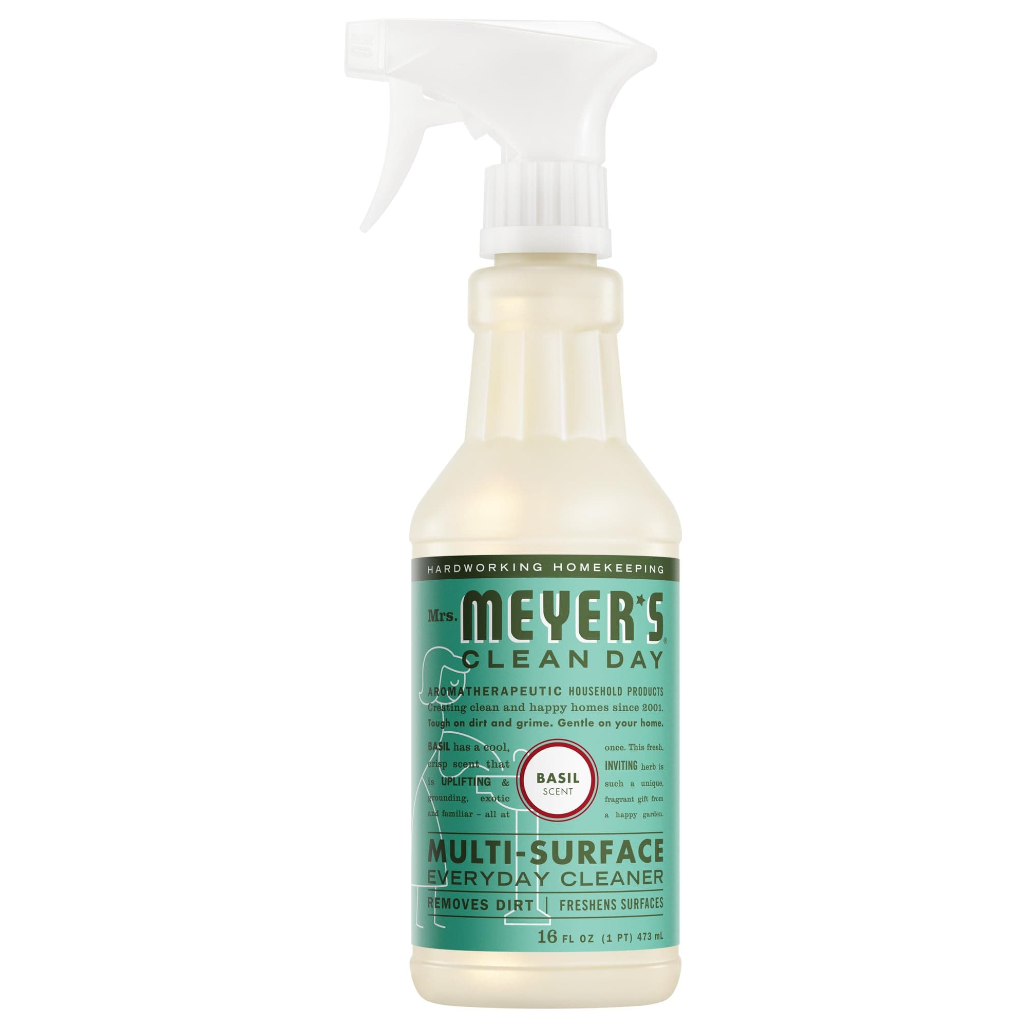 Mrs. Meyers Clean Day, Multi-Surface Everyday Cleaner, Basil Scent, 16 fl oz (473 ml)