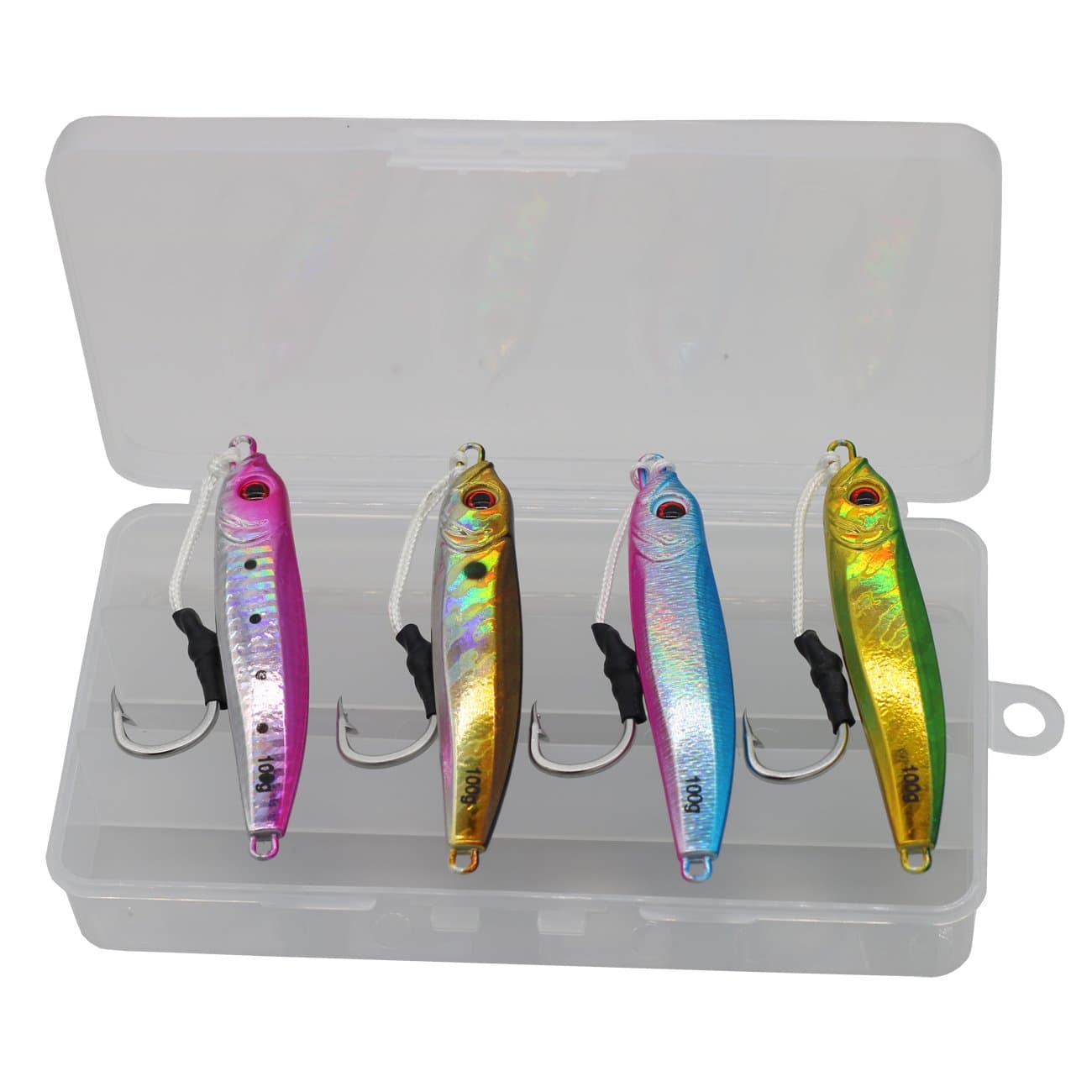 Modenpeak Flat Fall Jigs Vertical Lead Fish with Norway Hooks