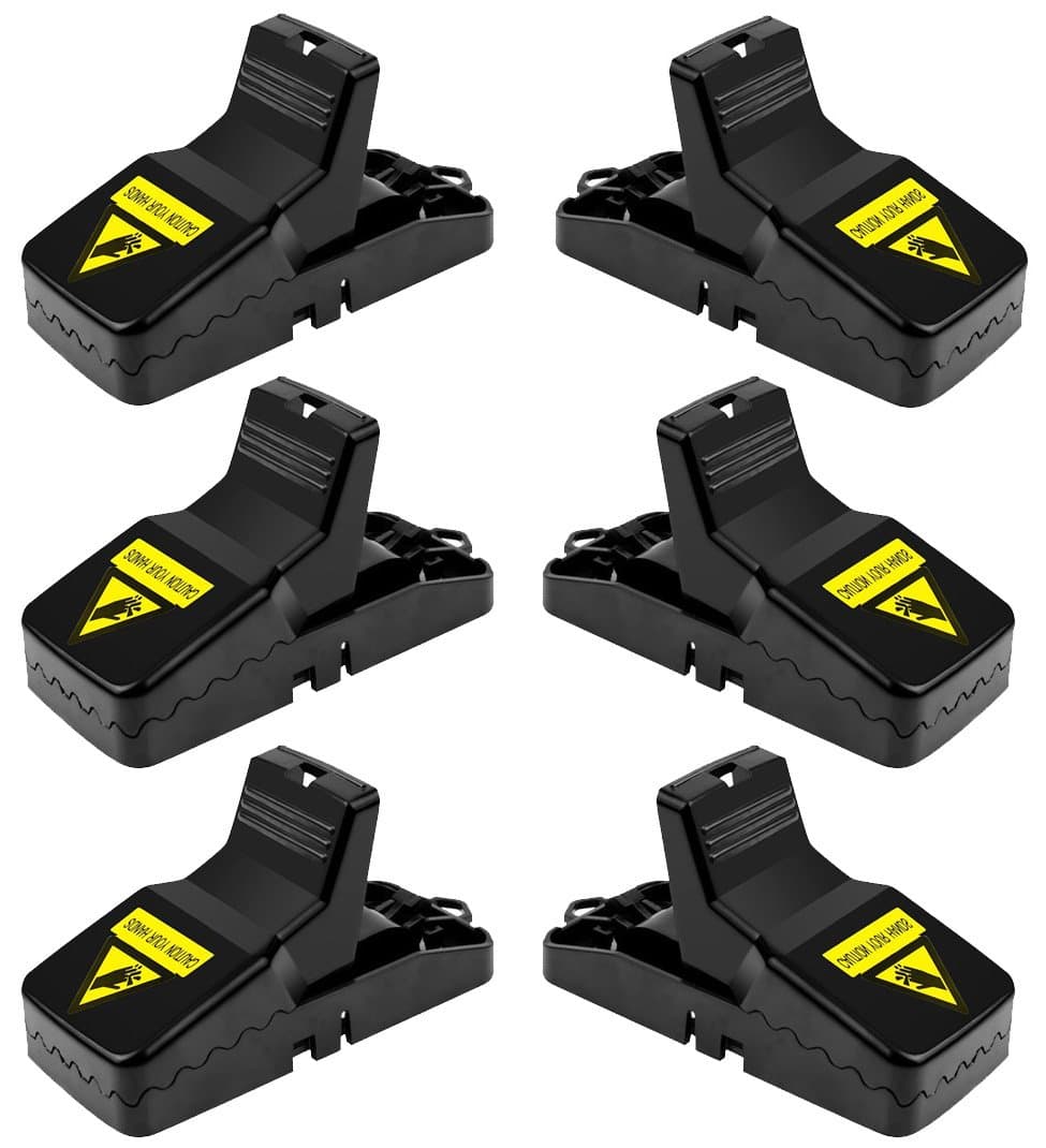 Acerich Mouse/Rats Trap, Rats/Mice Trap That Work Humane Power Rodent Killer 100% Mouse Catcher [Quick & Effective & Sanitary] Safe for Families and Pet - 6 Pack