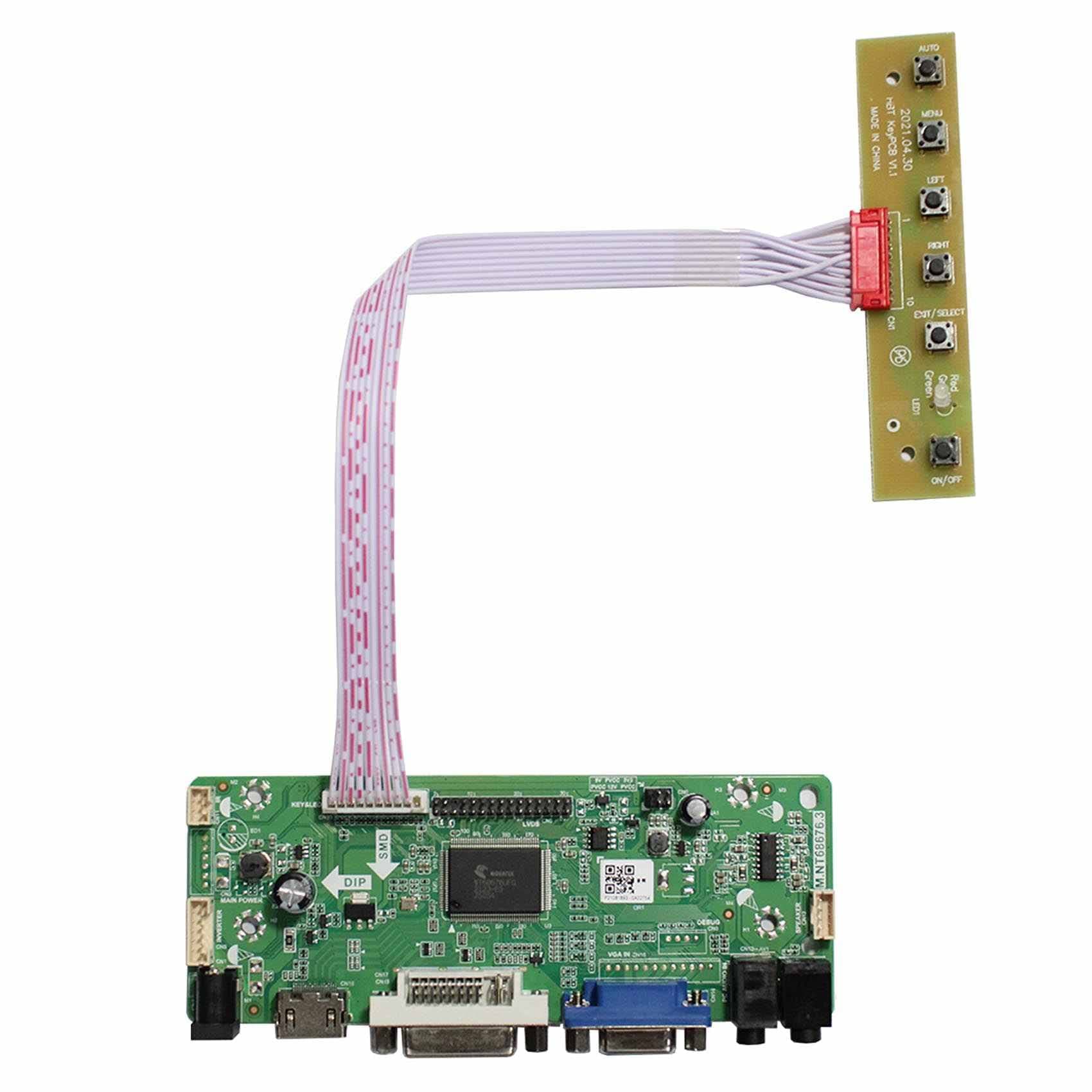 VSDISPLAY VGA DVI Audio LVDs LCD Controller Board for 17" DV170YGZ-N10 DV170YGM-N10 4:3 1280x960 LCD Screen,Work for New Gen Arcade 1up Cabinet