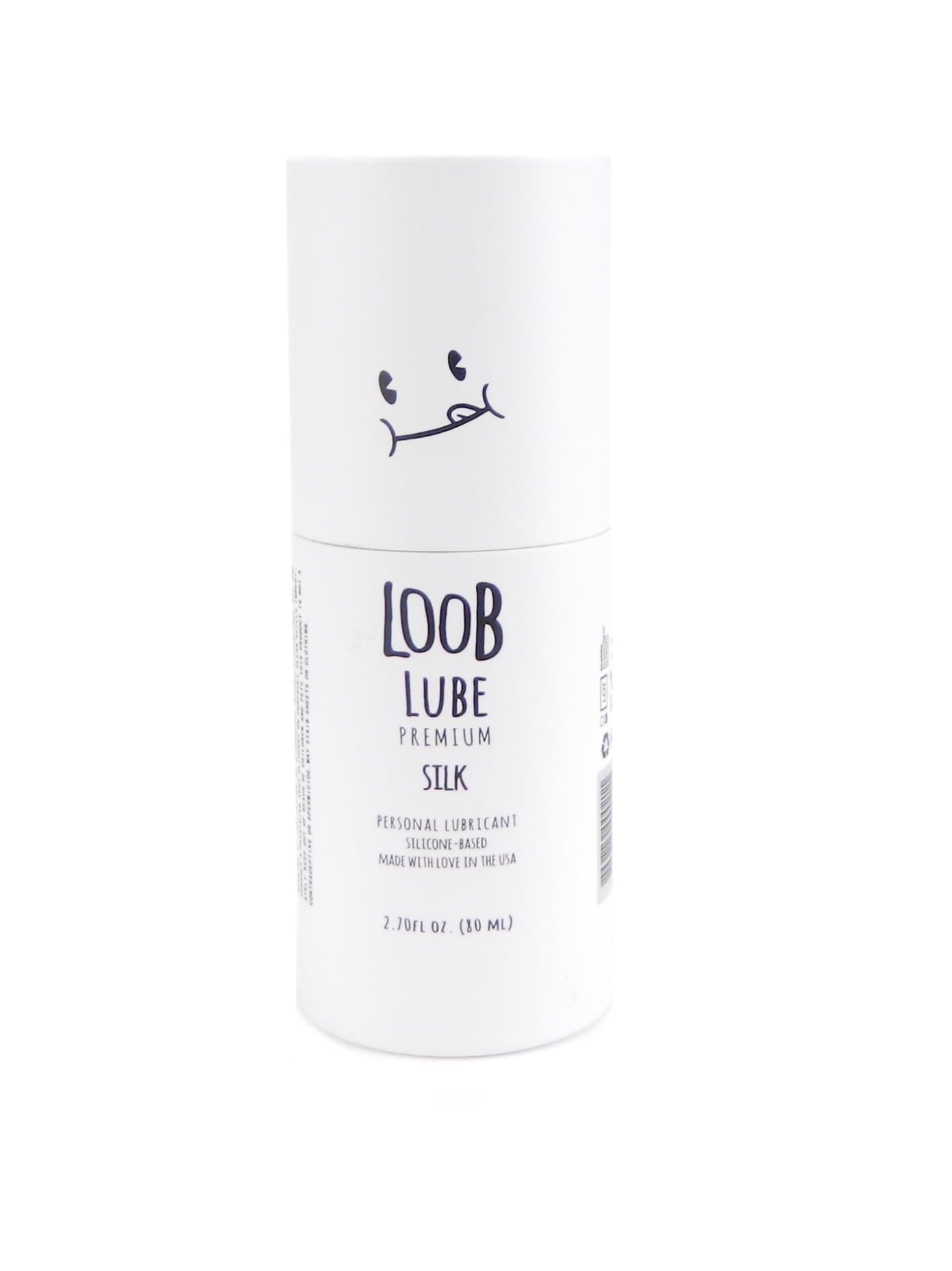 LOOBLUBE Silk - Silicone-Based Lubricant Made with Pharmaceutical Grade Ingredients - Fragrance Free, Paraben Free, Glycerin Free, USA Made by Loob Lube, 2.7 OZ(80ml)
