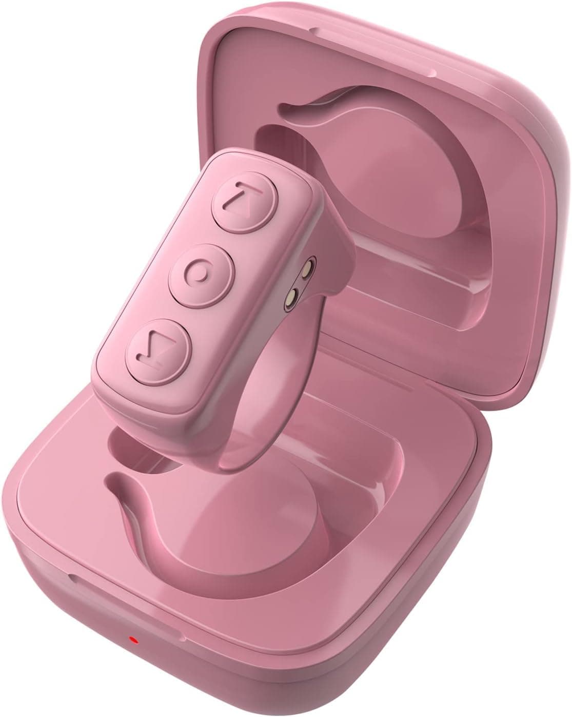 ADZERD Remote Control for TikTok, Page Turner for iPhone/iPad, Bluetooth Camera Video Recording Remote, Scrolling Ring for TIK Tok, Compatible with iOS/Android Phones & Tablets - Pink