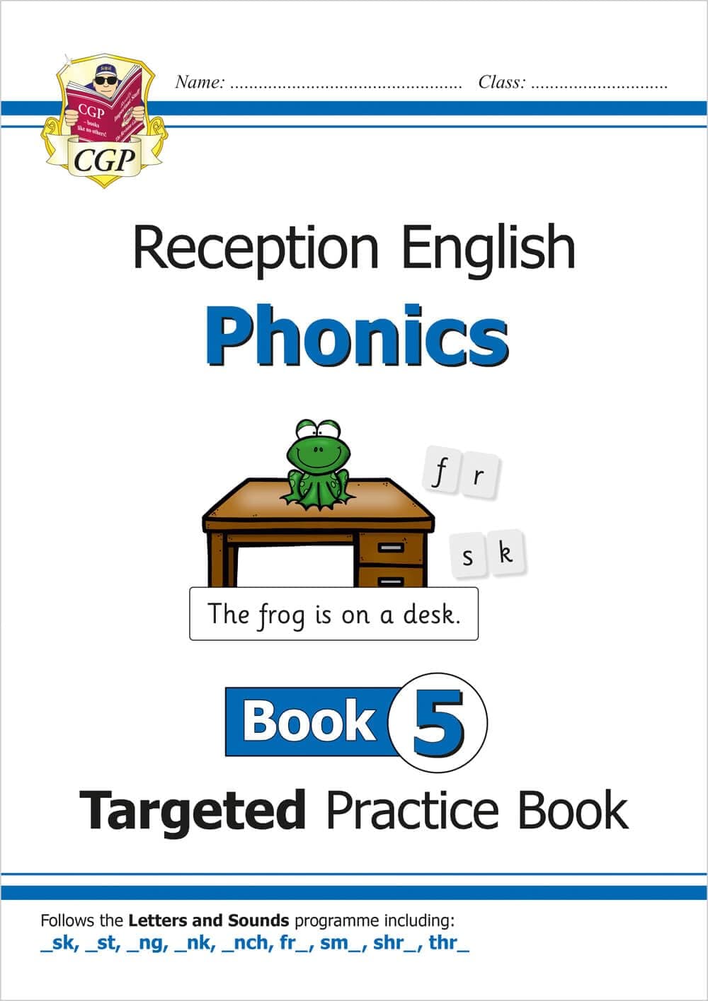 Reception English Phonics Targeted Practice Book - Book 5 (CGP Reception Phonics)
