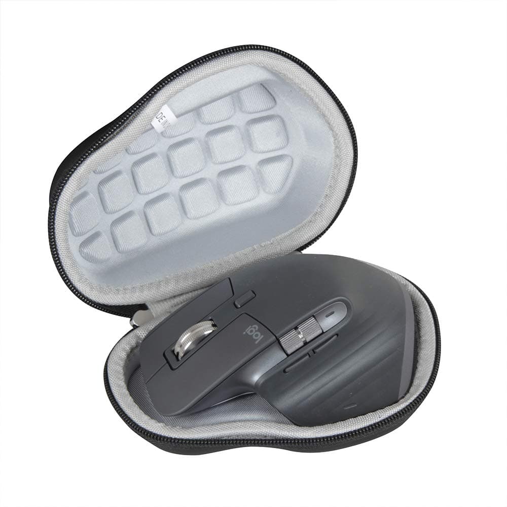 Hermitshell Hard Carrying Case for Logitech MX Master 3 Advanced Wireless Mouse - Compact Version 2.0 - Black, Modern