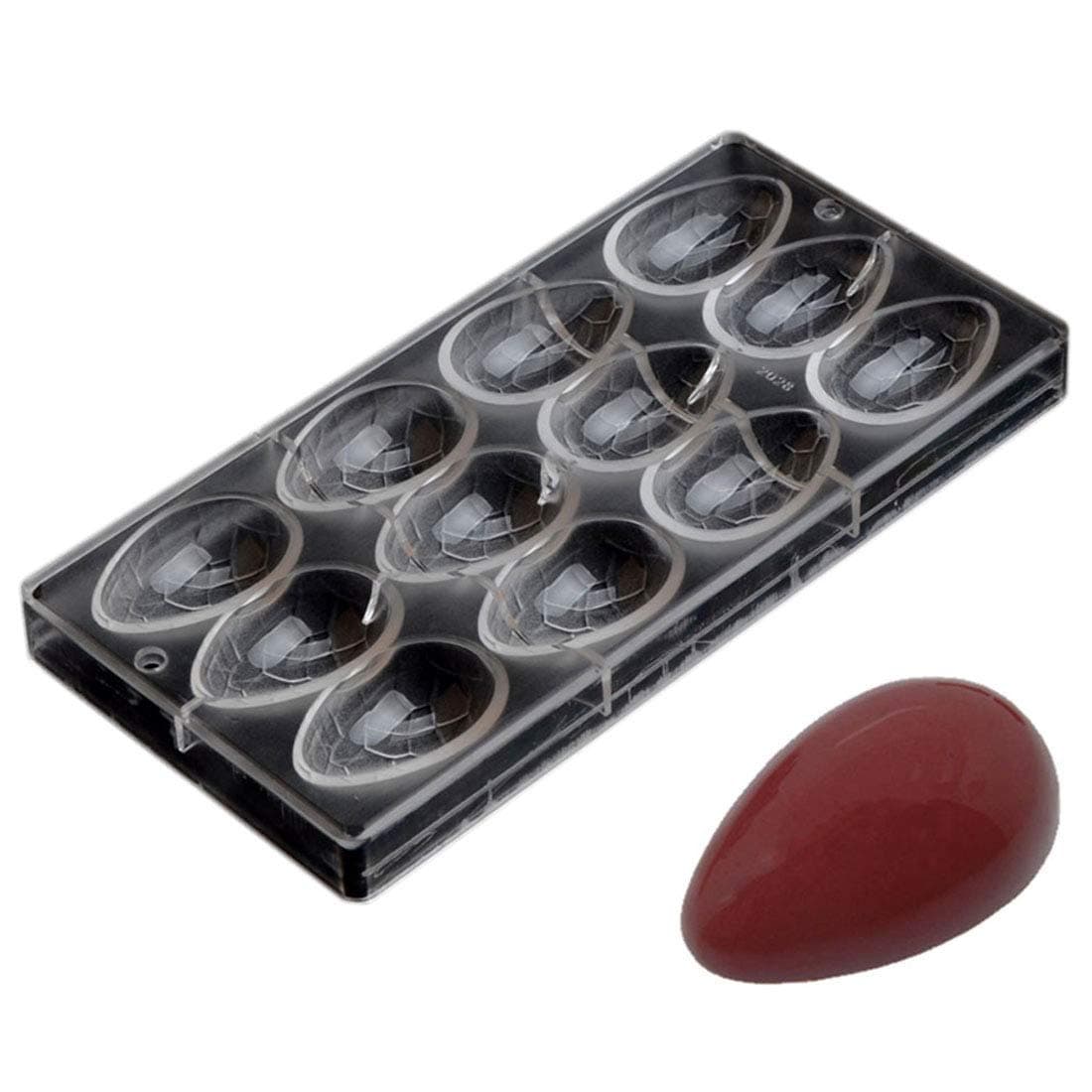 Grainrain Easter Egg Smooth surface Chocolate Mold DIY Handmade Chocolate Candy Mould Pastry Tools Bakeware (19270)