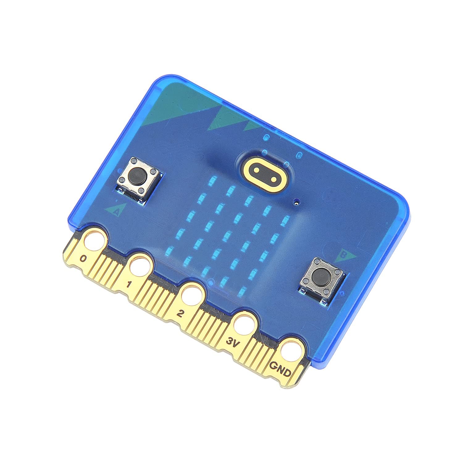 ELECFREAKS microbit V2 保護ケース シンプル つや消しケース 取り付け簡単 BBC Micro:bitボード用 ブルー