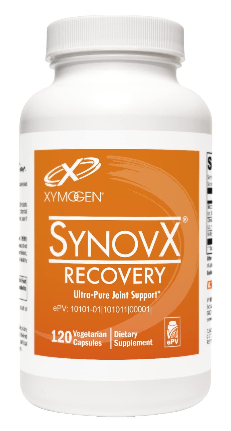 XYMOGEN SynovX Recovery - Joint Support Supplement for Healthy Joint Structure and Function - MSM Glucosamine Chondroitin Capsules to Support Healthy Tissue, Cartilage and Joints (120 Capsules)