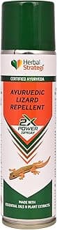 STRATEGI Herbal Ayurvedic Just Out Lizard Repellent 200 ML | 2X Power Aerosol Spray | Certified Ayurveda (Ayush)| Non-Toxic & Eco Friendly| No CFC