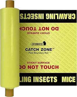 Catchmaster Catch Zone Pest Boundary Roll 1-PK 60FT, Adhesive Mouse Traps Indoor, Spider, Lizard, & Ant Sticky Traps for Crawling Insects, Pest Control Glue Traps for Warehouse, Basement, & Kitchen