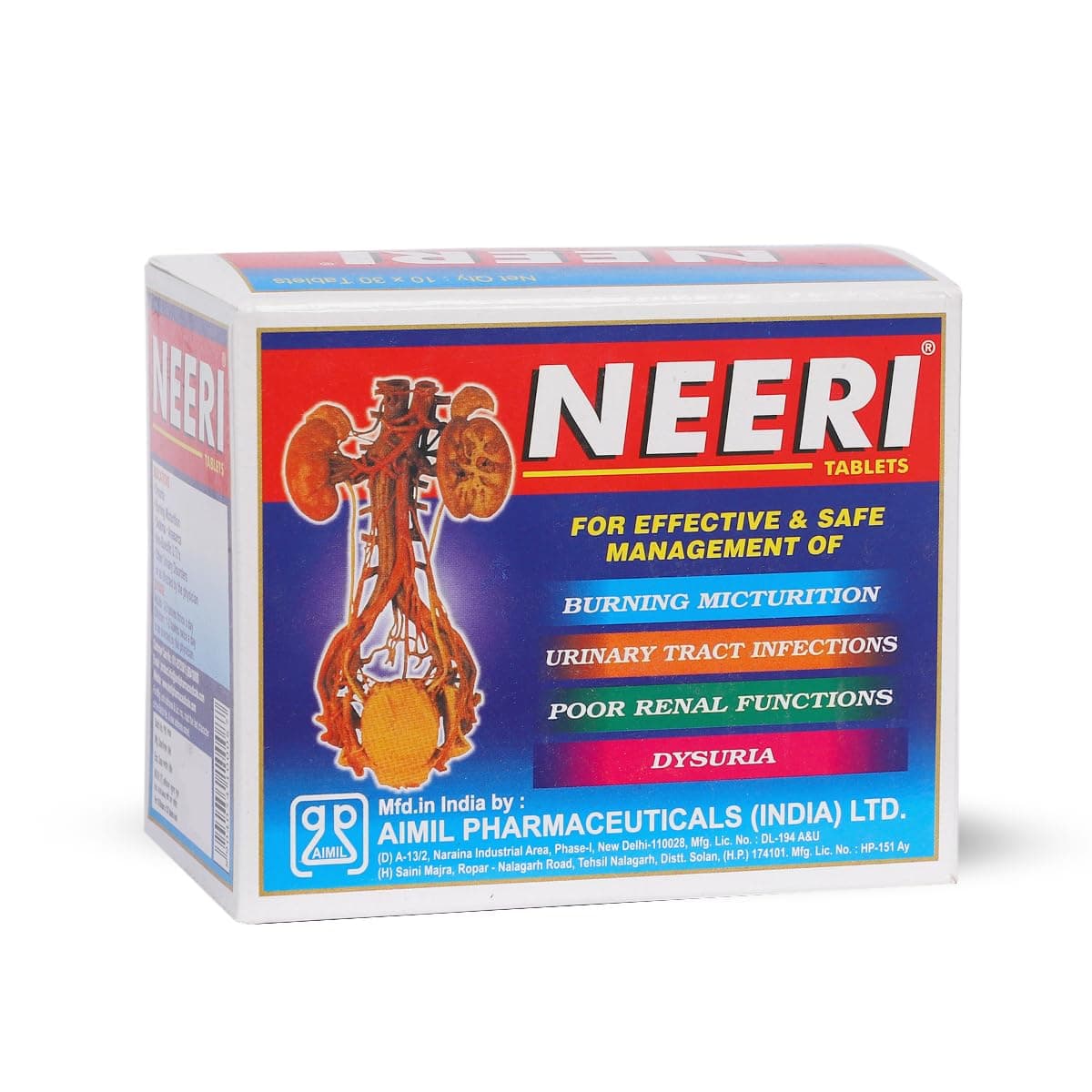 Aimil Pharmaceuticals Neeri Tablets - 480 Tablets (16 x 30 Tabs)