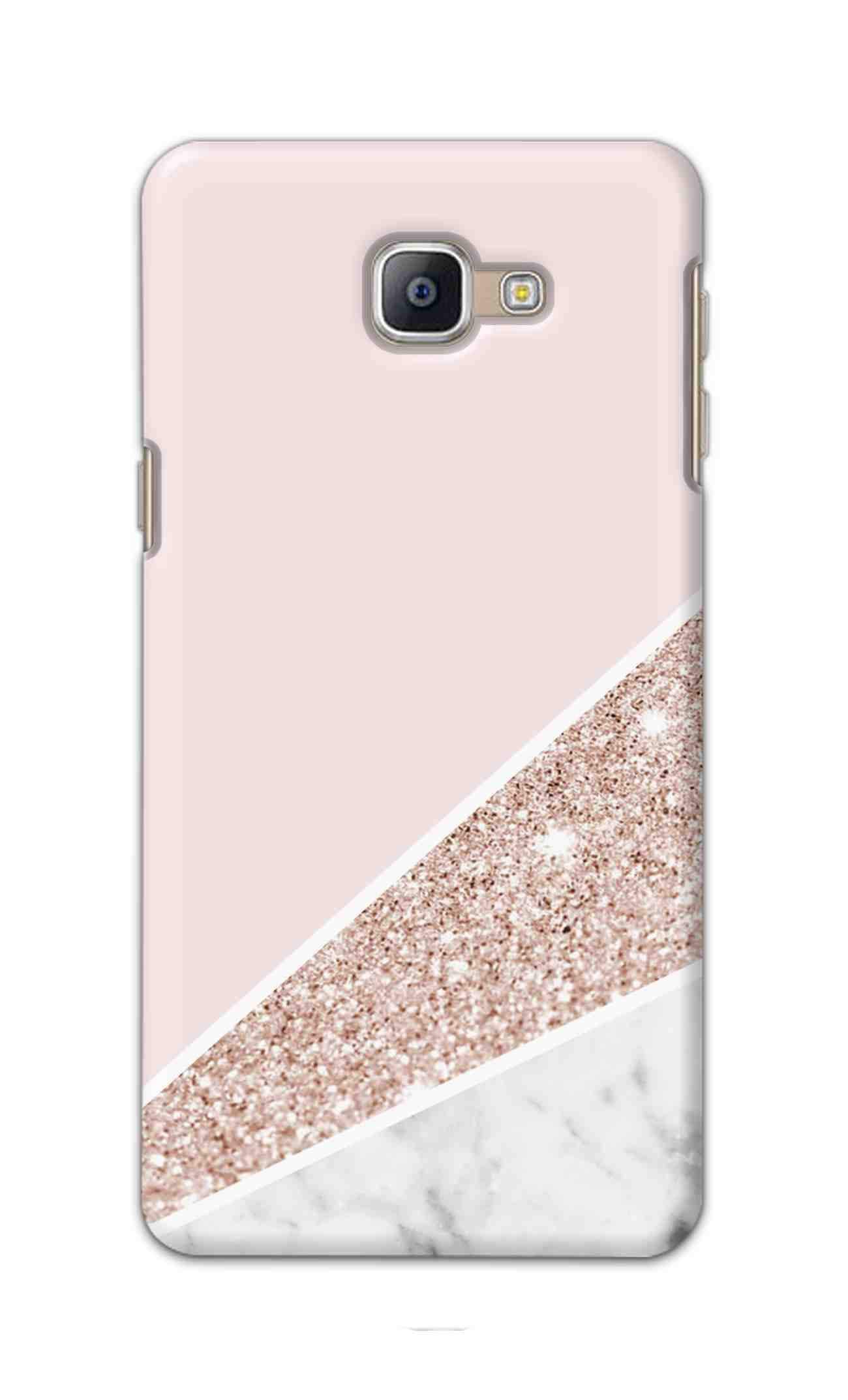 Oye Stuff Pink Color Marble Designer Slim Hard Plastic Back Cover Case for Samsung A9 Pro 2016