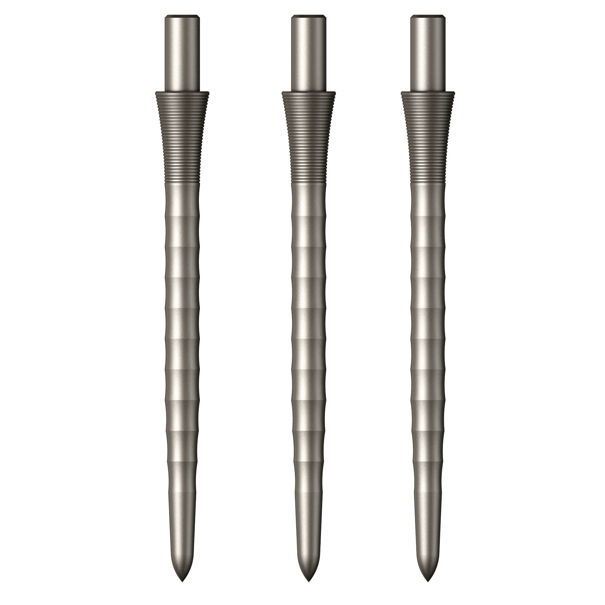 Mission Darts Sniper Points Ripple | Steel Tip Replacement Points | 32mm Silver