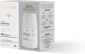 Beesline Whitening Roll On Deodorant Fragrance Free 2x50ML (50% Discount on 2nd Piece)