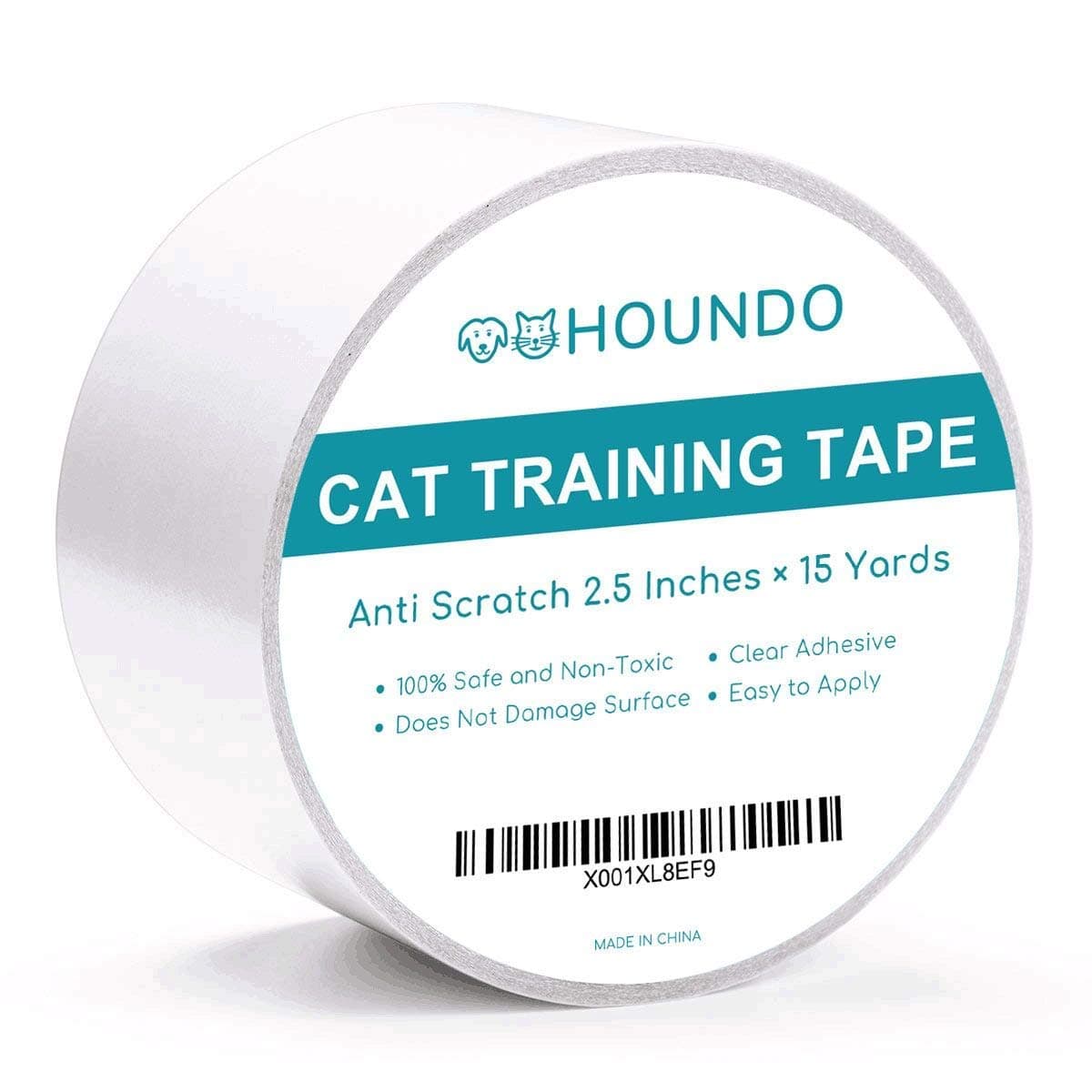 Anti-Scratch Cat Training Tape, 100% Transparent Clear Double Sided Cat Scratch Deterrent Tape - Quickly Stop and Prevent Cat from Scratching Furniture, Couch, Carpet, Chair, Sofa, Rug, and Door