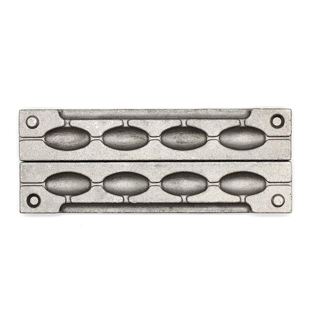 Adygil Bean Sinker Mold with 4 Cavities and 1.5-Ounce,Without Handle…