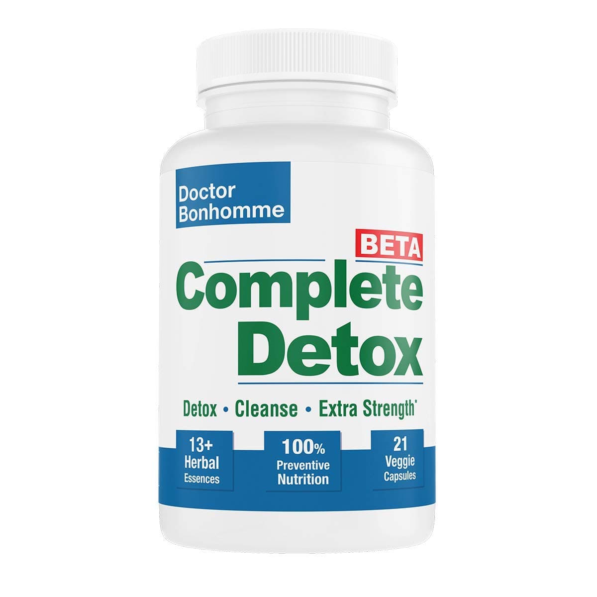 Longevity Complete Detox [BETA Formula ] 7 Day 21 Caps – Accelerated Whole Body Detox with Laxative for Most Thorough Cleanse