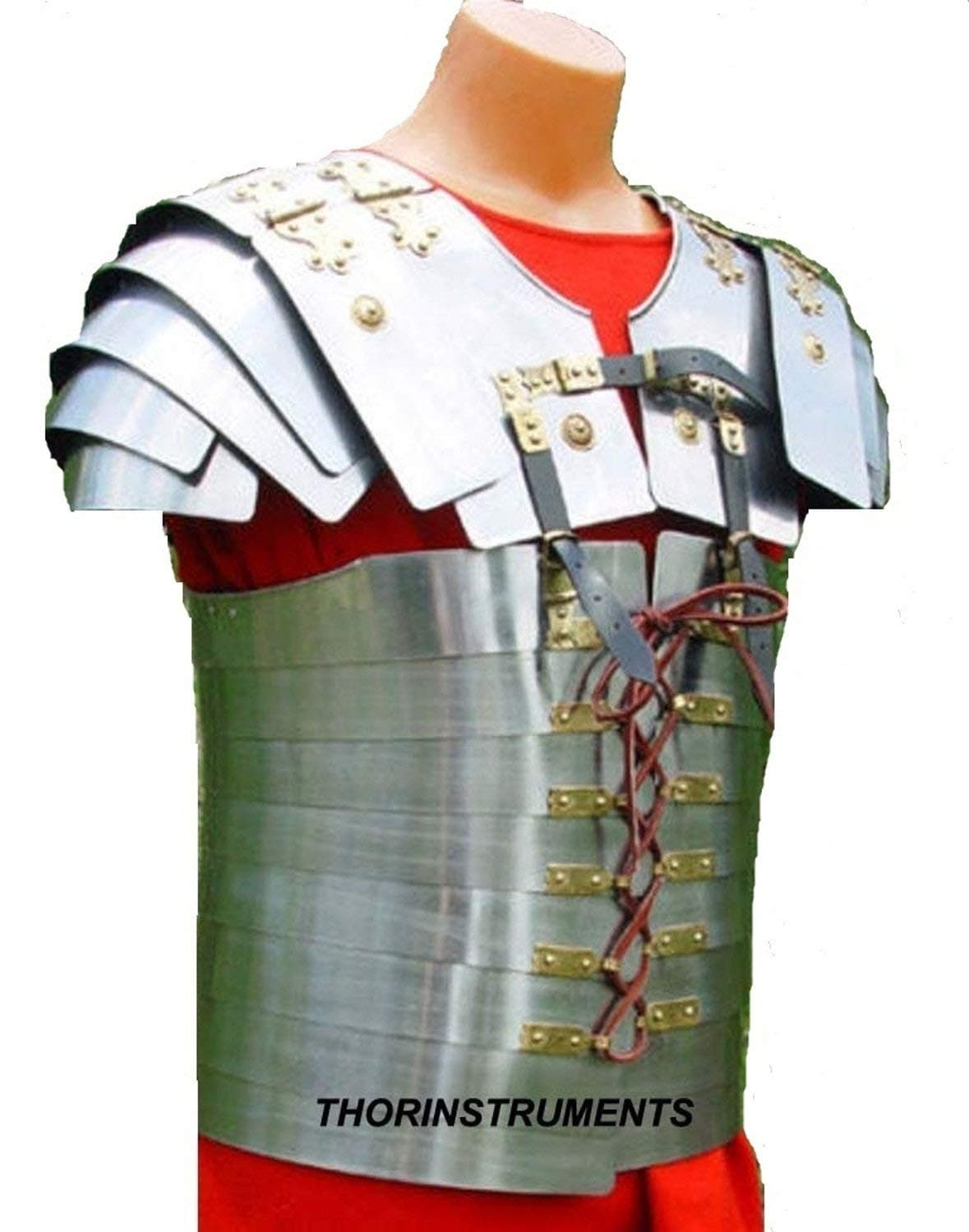 (with device) Segmentata Medieval Roman Armor Lorica Jacket