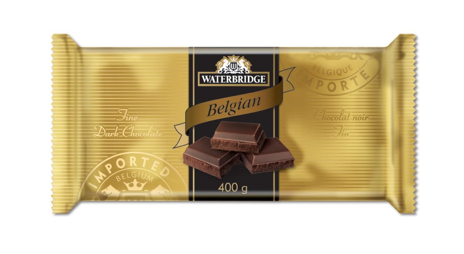 Waterbridge Belgian Dark Chocolate Bar - 400g