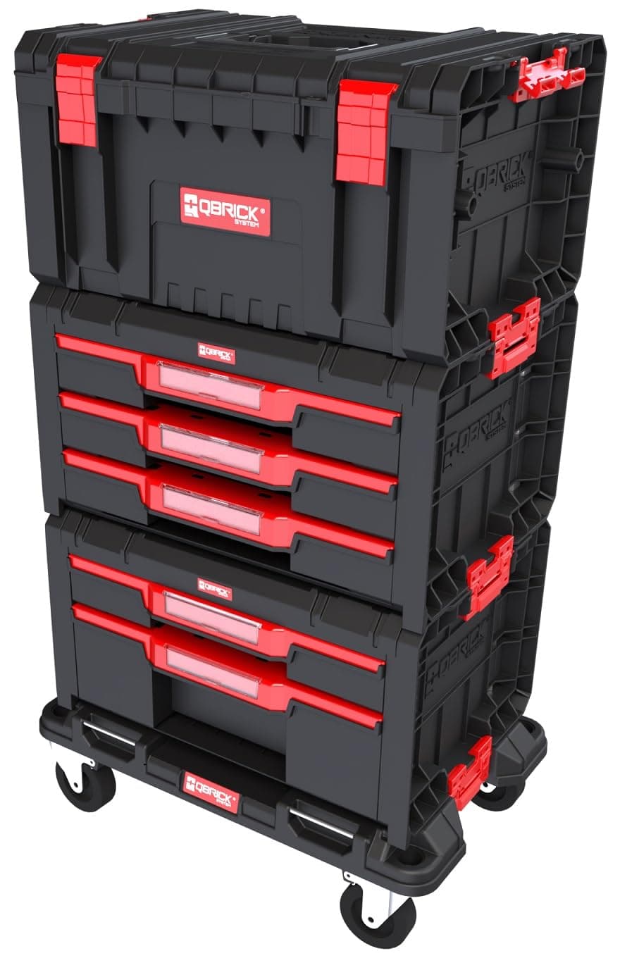 Qbrick Qbrick System Pro Drawer Workshop Set 2 – Complete Tool Kit – High Mobility – Functional Design – Easy Tool Access