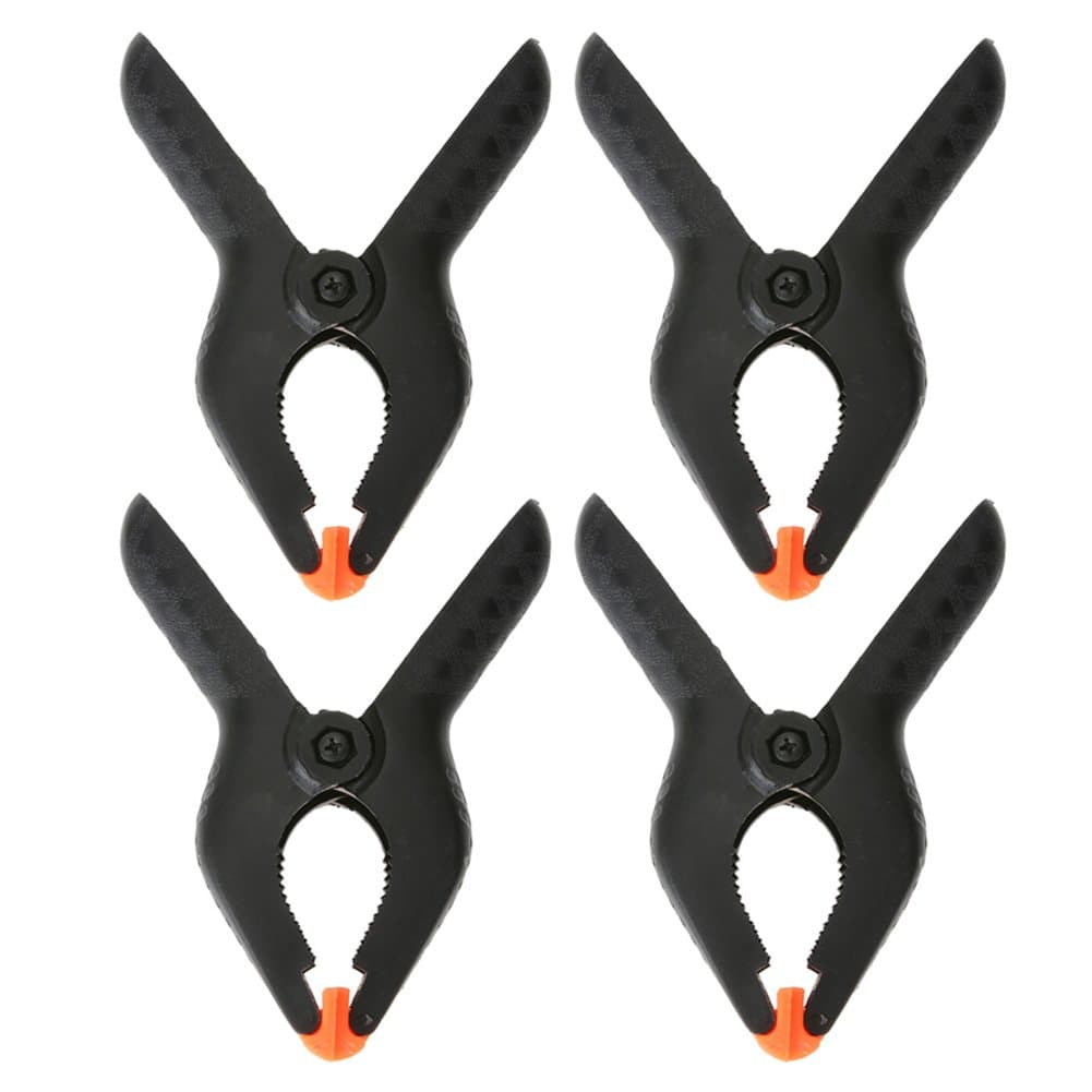 UEB Plastic Nylon Spring Clamps Clip Tips Set (4 Pieces, 6in)