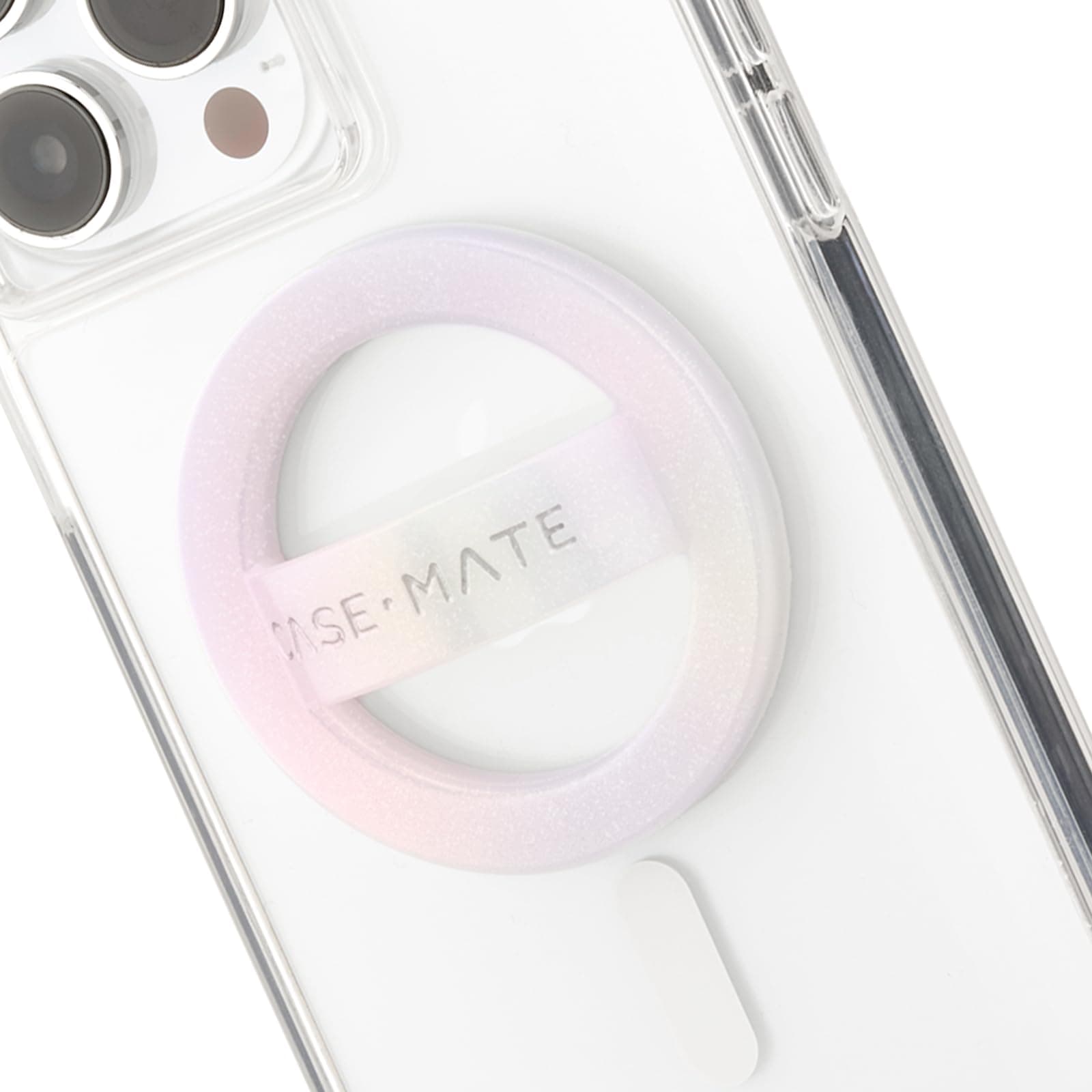 Case-Mate Magnetic Phone Grip [Loop Grip] - Removable Magnetic Phone Grip Holder For Hand - Soft Ultra Thin Collapsible MagSafe Phone Grip for iPhone 15 Pro Max / 14 Pro Max / 13 Pro Max - Soap Bubble