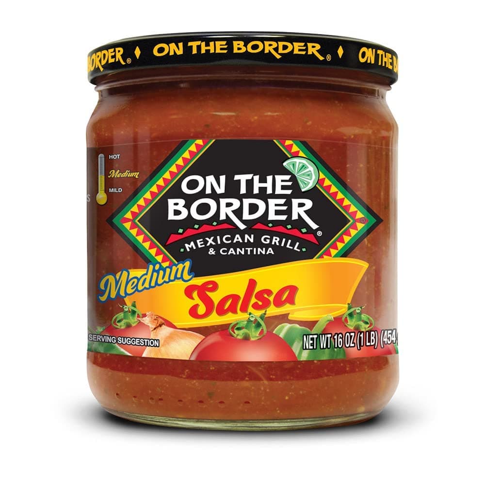 ON THE BORDER Mexican Salsa Medium (16 oz. Jar) (Pack of 4) | Original Medium