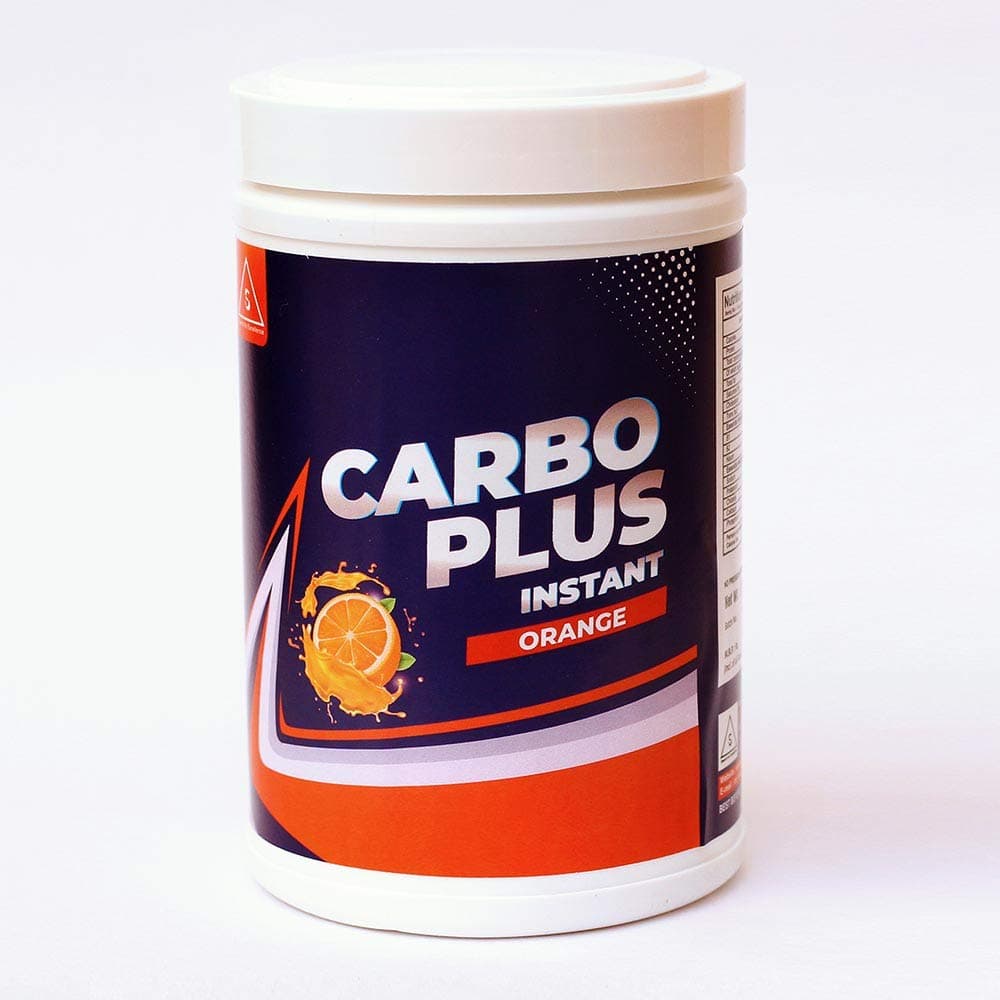 Carbo Plus Instant | High Energy Carbohydrate Loading for Athletes, Students & Professionals | Orange Flavor (500 g)