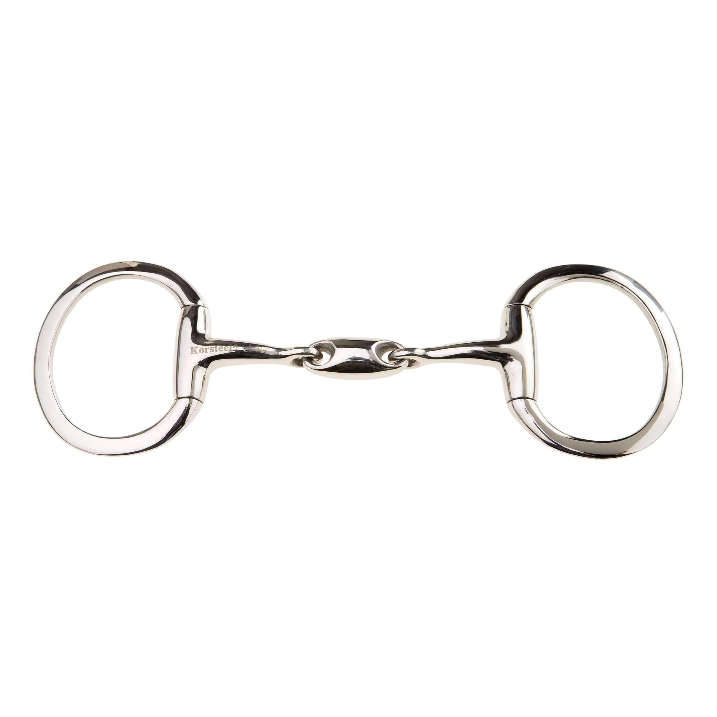 Korsteel JP Stainless Steel Oval Link Eggbutt Snaffle Bit