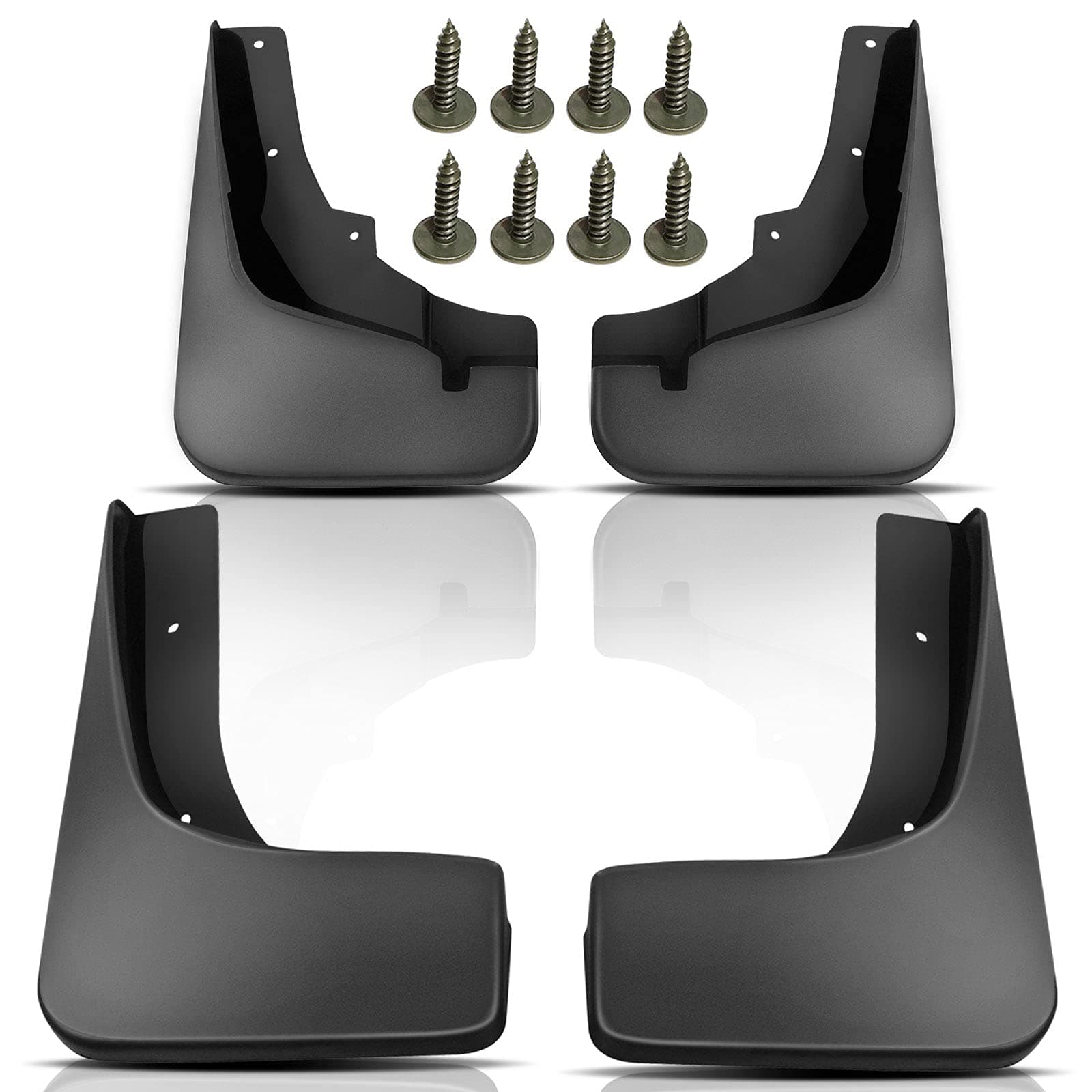 Set of 4 Front and Rear Side Mud Flaps Splash Guard for Mitsubishi Outlander 2006 2007 2008 Sport Utility
